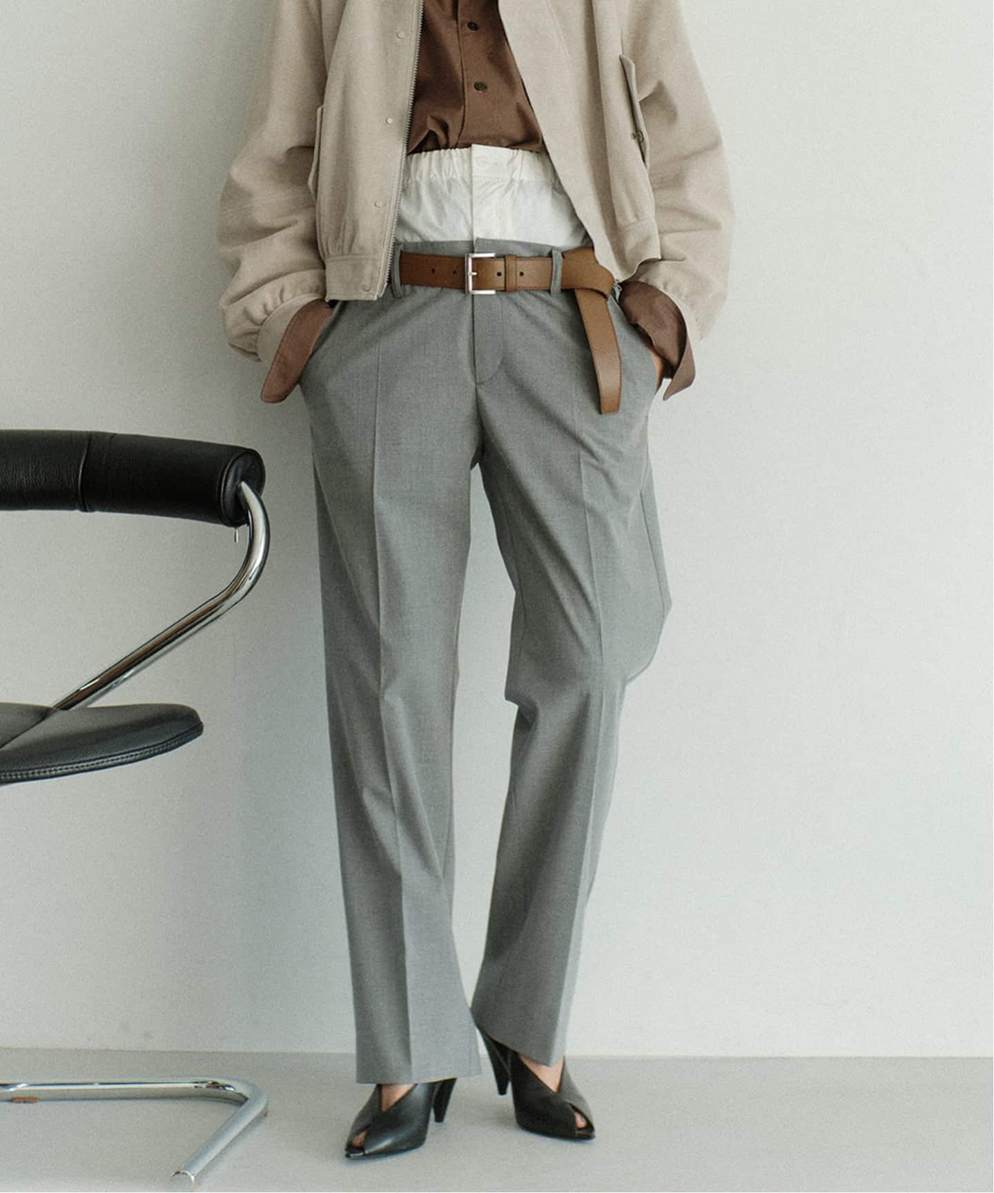 別注【Ayumi.Hamamoto×JOURNALSTANDARD】A/H DoubleWaistSlacks