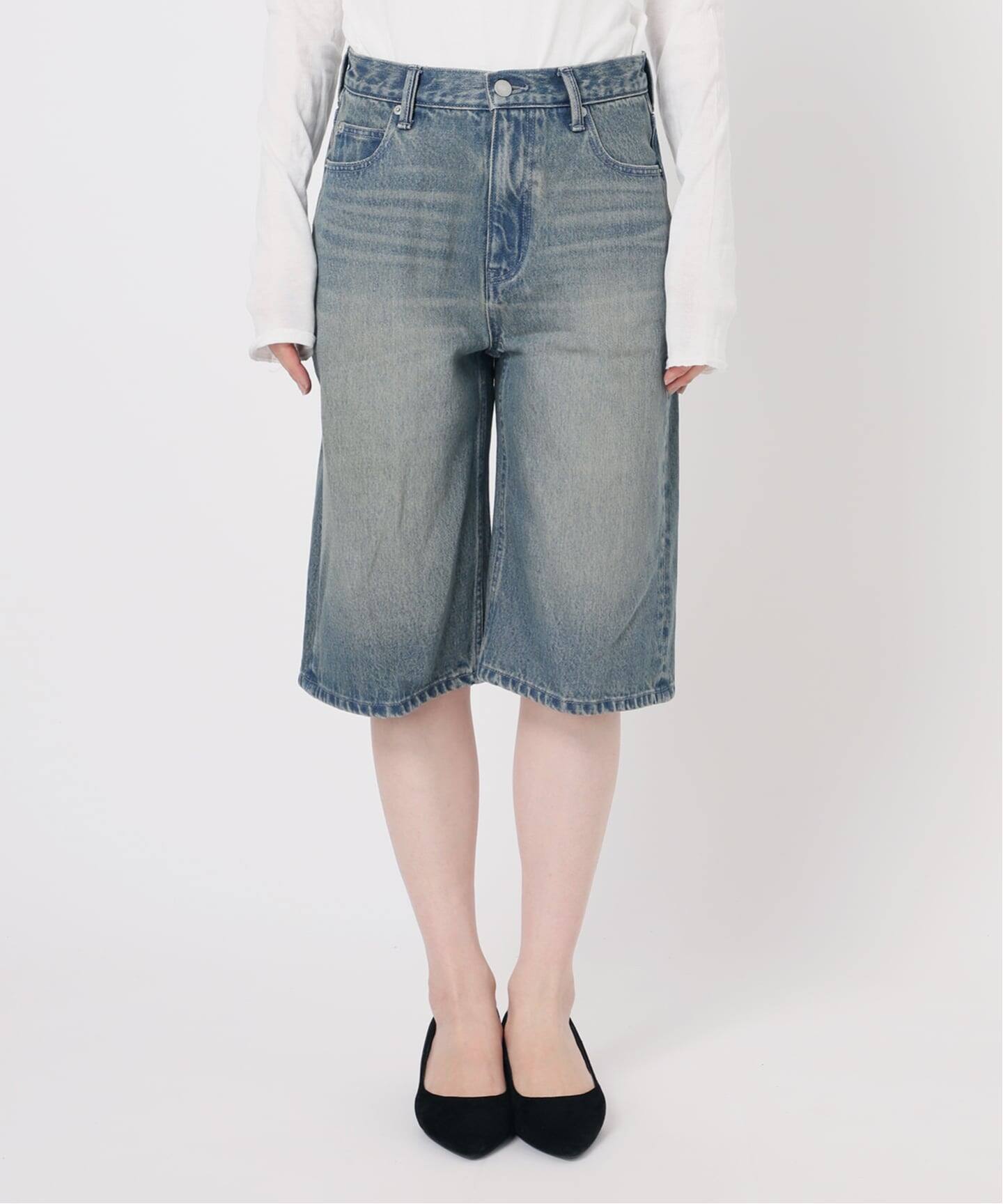 予約追加3》ルーズデニムハーフパンツ（ショート・ハーフパンツ