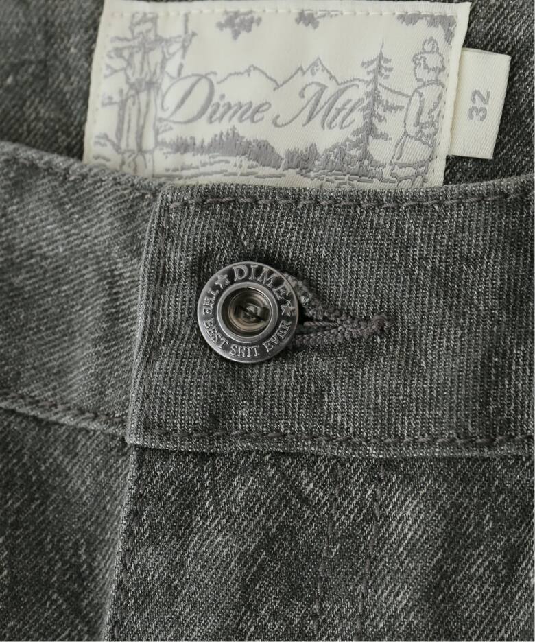 Dime ブラック ワイドレッグデニム ワイドパンツ ジーンズ Dime/ダイム 