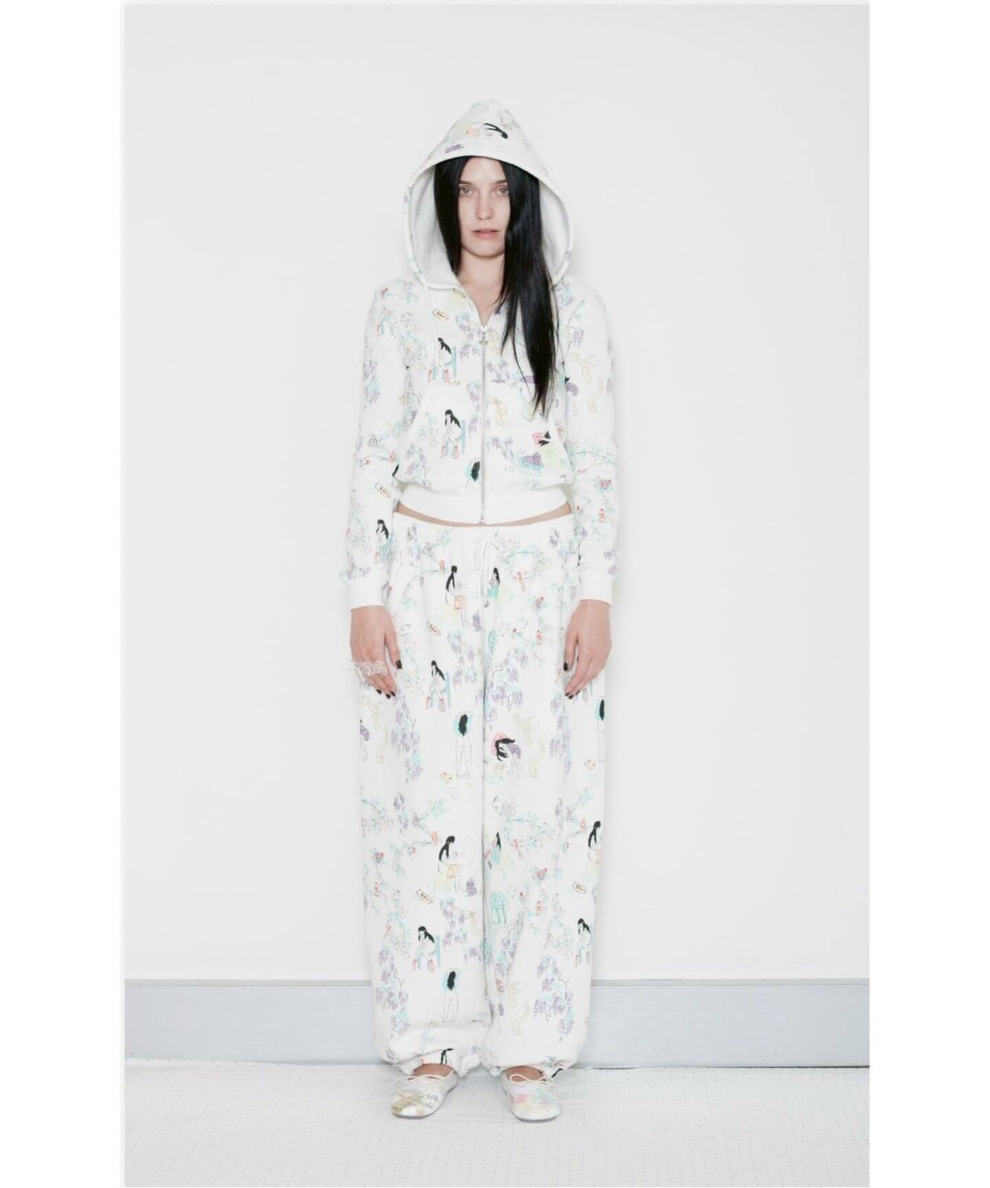 Ashley Williams】 JOGGERS（ホワイト）（スウェットパンツ）｜Oriens