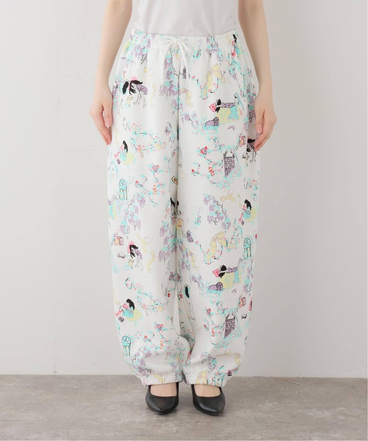 Ashley Williams】 JOGGERS（ホワイト）（スウェットパンツ）｜Oriens