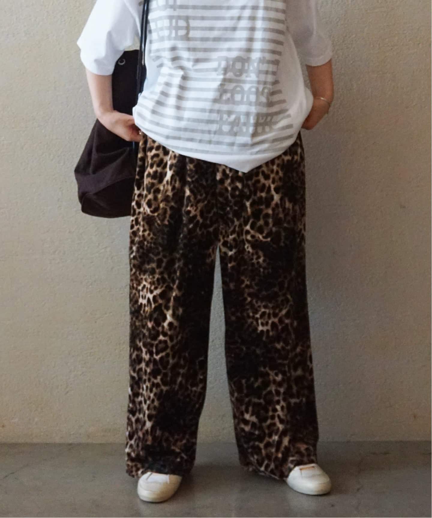 新品★ジャーナルスタンダードラックス　レオパードベロアパンツ 予約》レオパベロア イージーパンツ（その他パンツ）｜journal