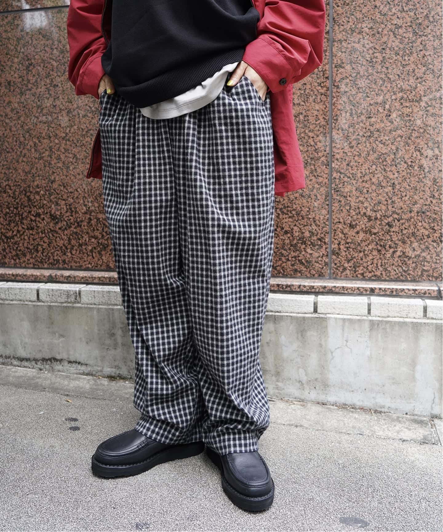 シャギーチェック イージーパンツ（その他パンツ）｜journal standard