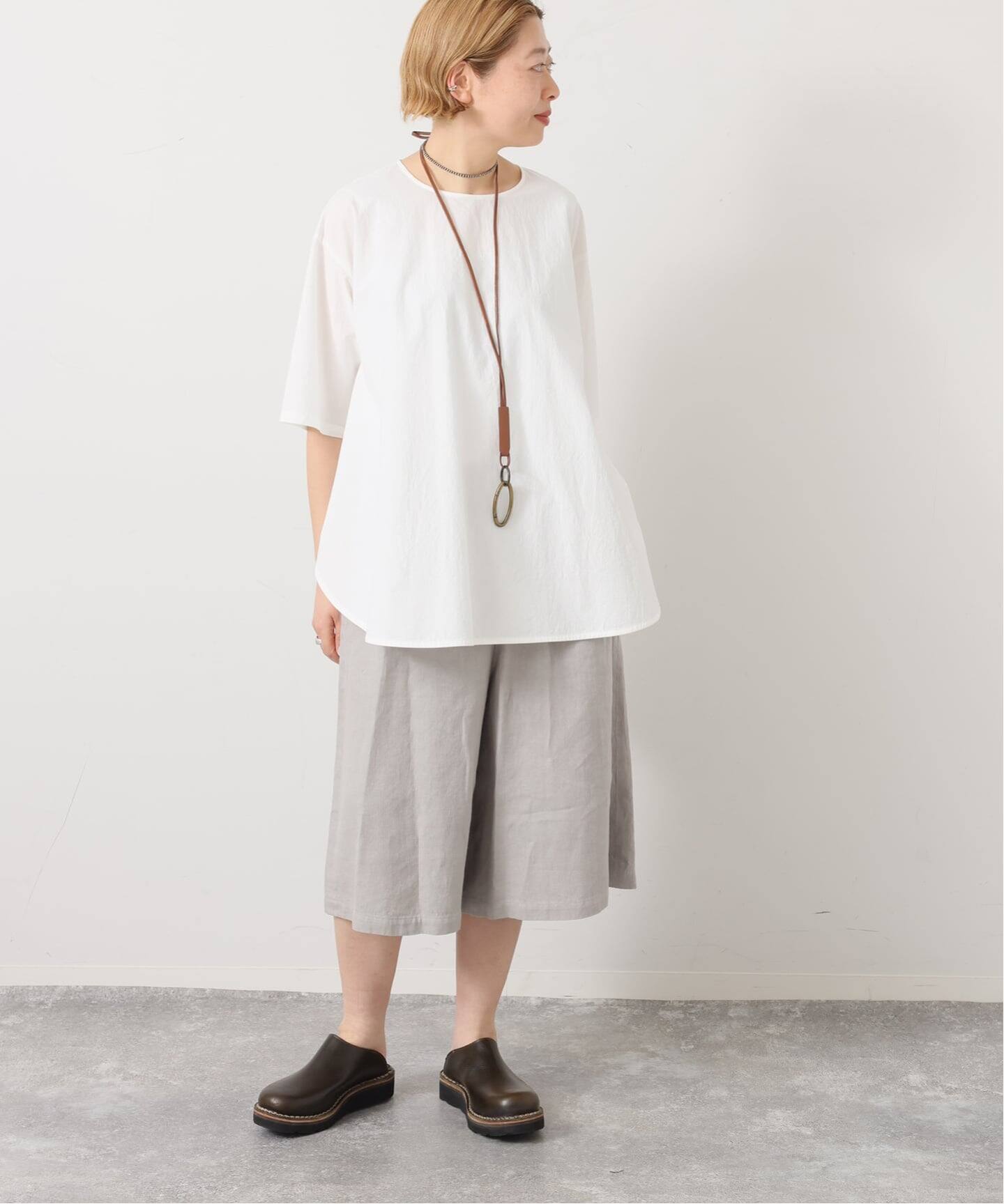リネンヘリンボン ハーフパンツ（ショート・ハーフパンツ）｜journal