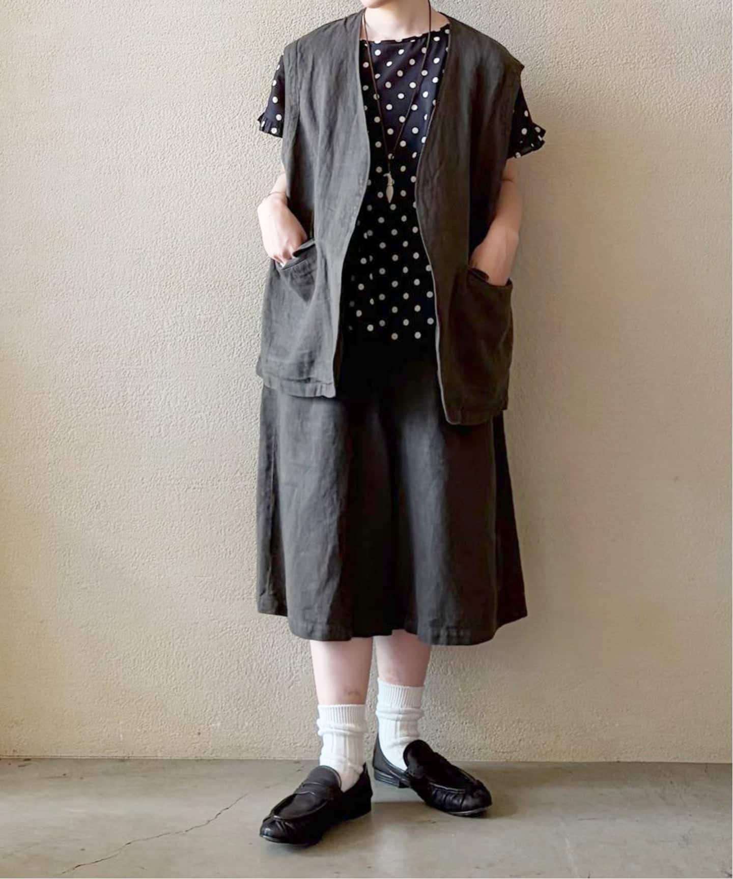 リネンヘリンボン ハーフパンツ（ショート・ハーフパンツ）｜journal