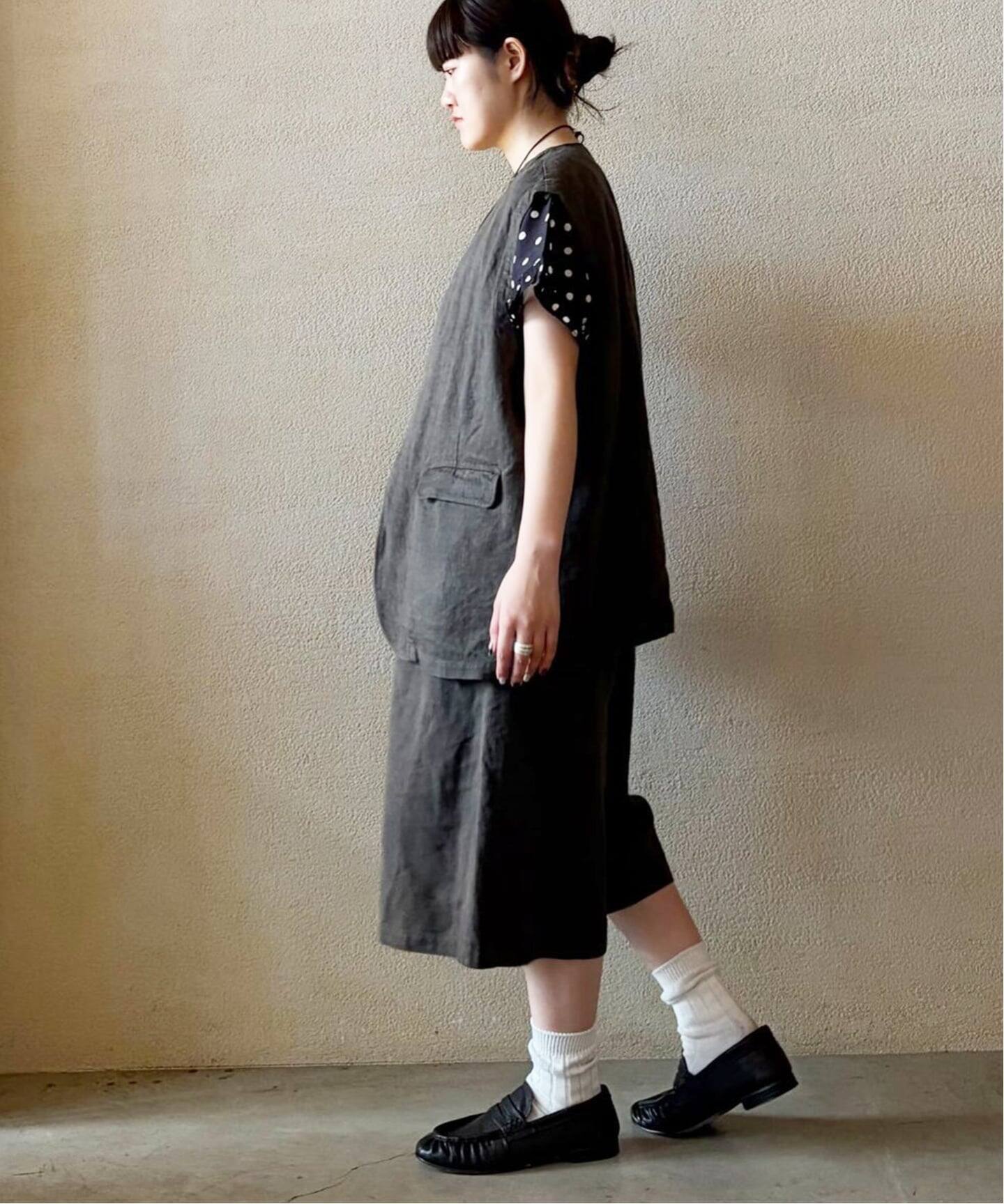 リネンヘリンボン ハーフパンツ（ショート・ハーフパンツ）｜journal