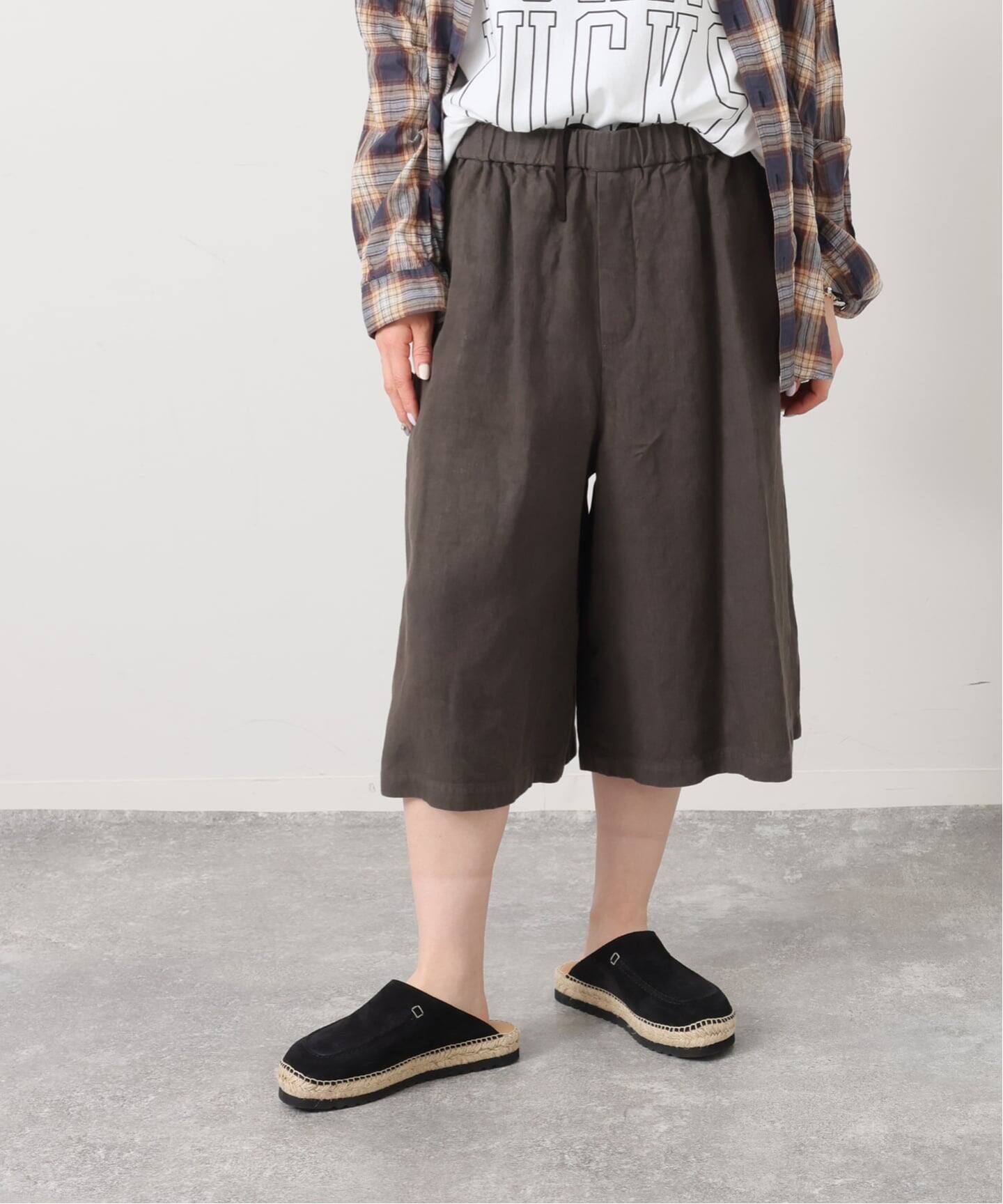 リネンヘリンボン ハーフパンツ（ショート・ハーフパンツ）｜journal