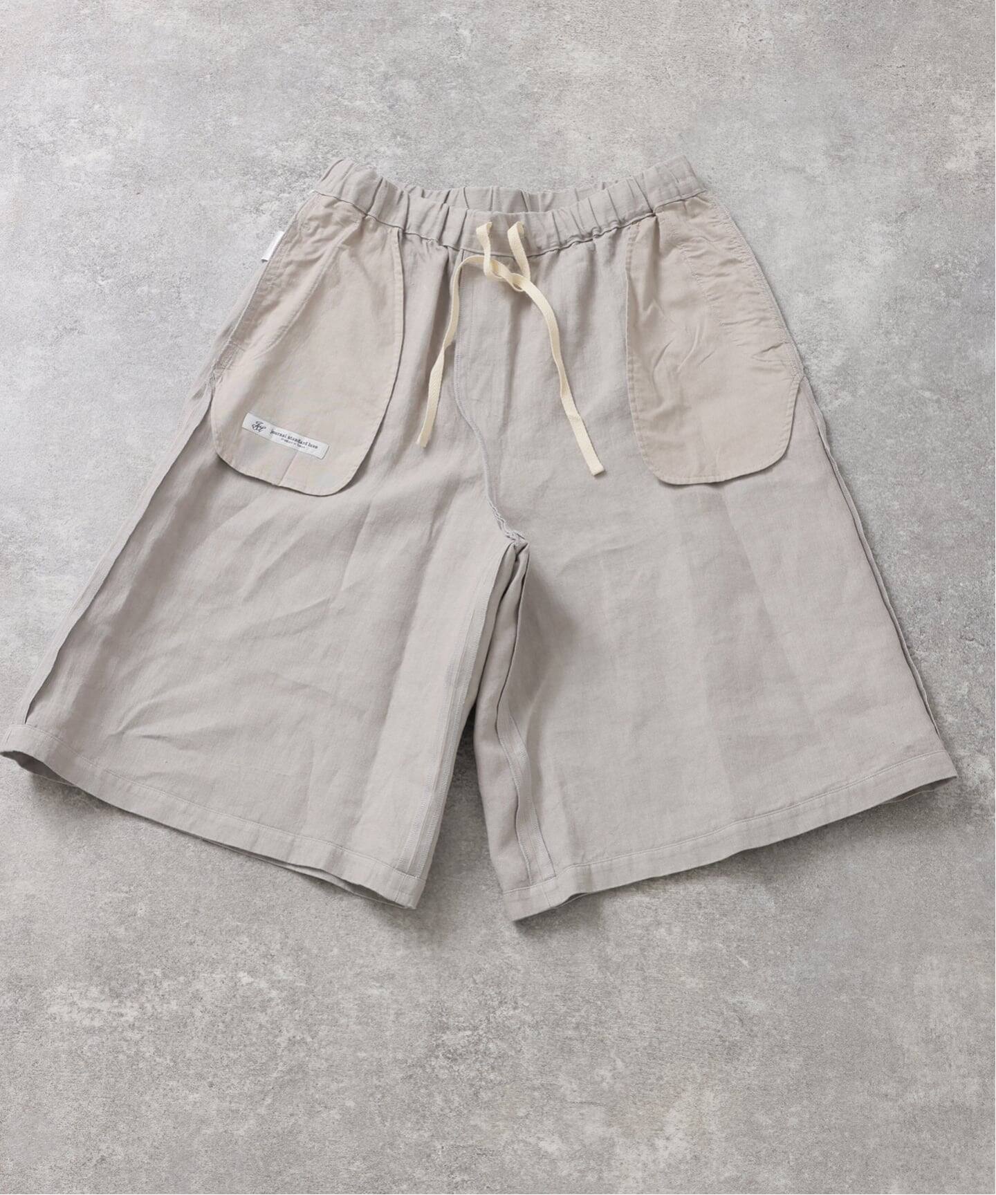 リネンヘリンボン ハーフパンツ（ショート・ハーフパンツ）｜journal