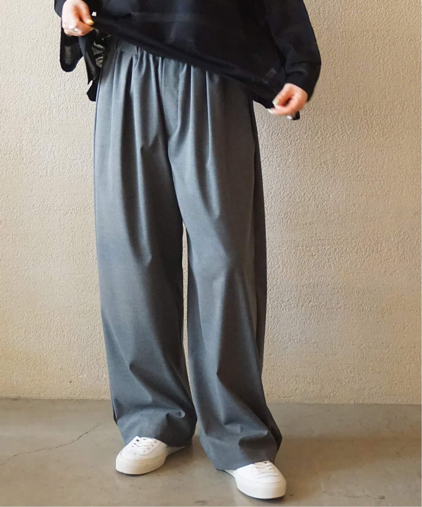 スパイラルジャージプルオーバーのコーディネートスナップ（M.K