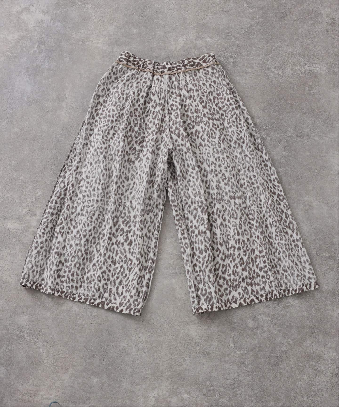 ジャーナルスタンダード　ラックス　ゼブラ柄　パンツ レオパリネン タックパンツ（その他パンツ）｜journal standard luxe