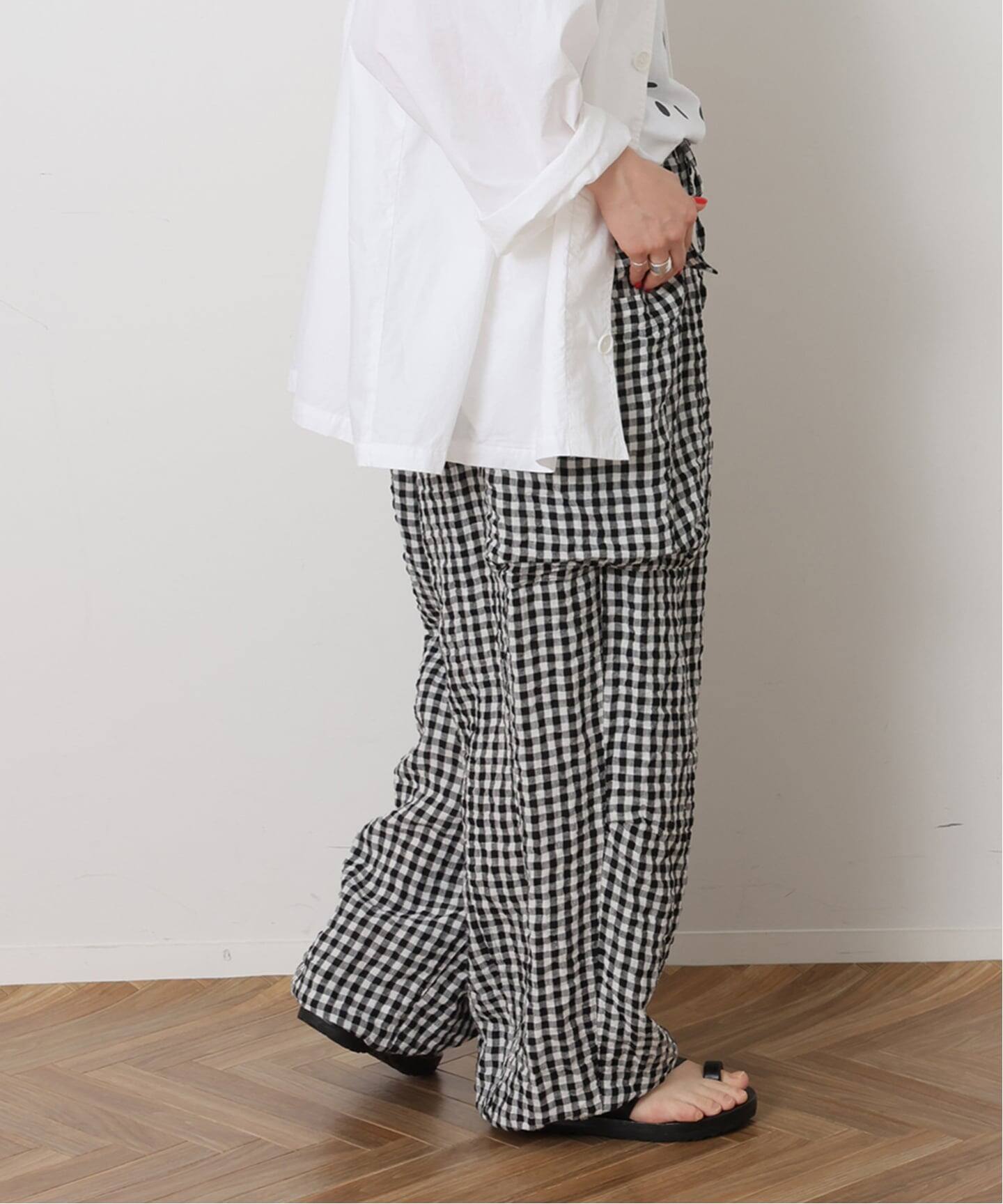 リネンチェック カーゴパンツ（カーゴパンツ）｜journal standard luxe