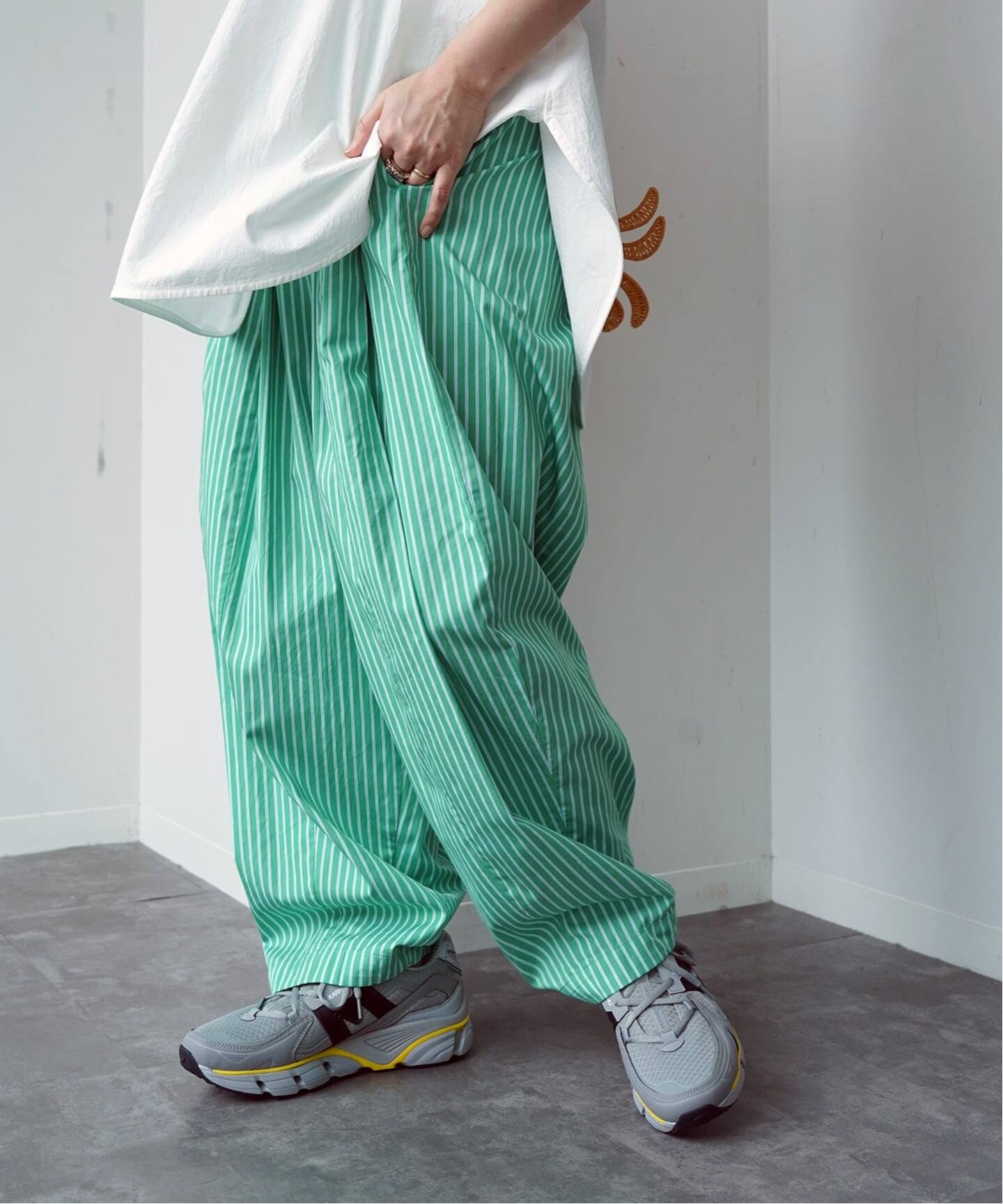 ストライプ カームパンツ（その他パンツ）｜journal standard luxe