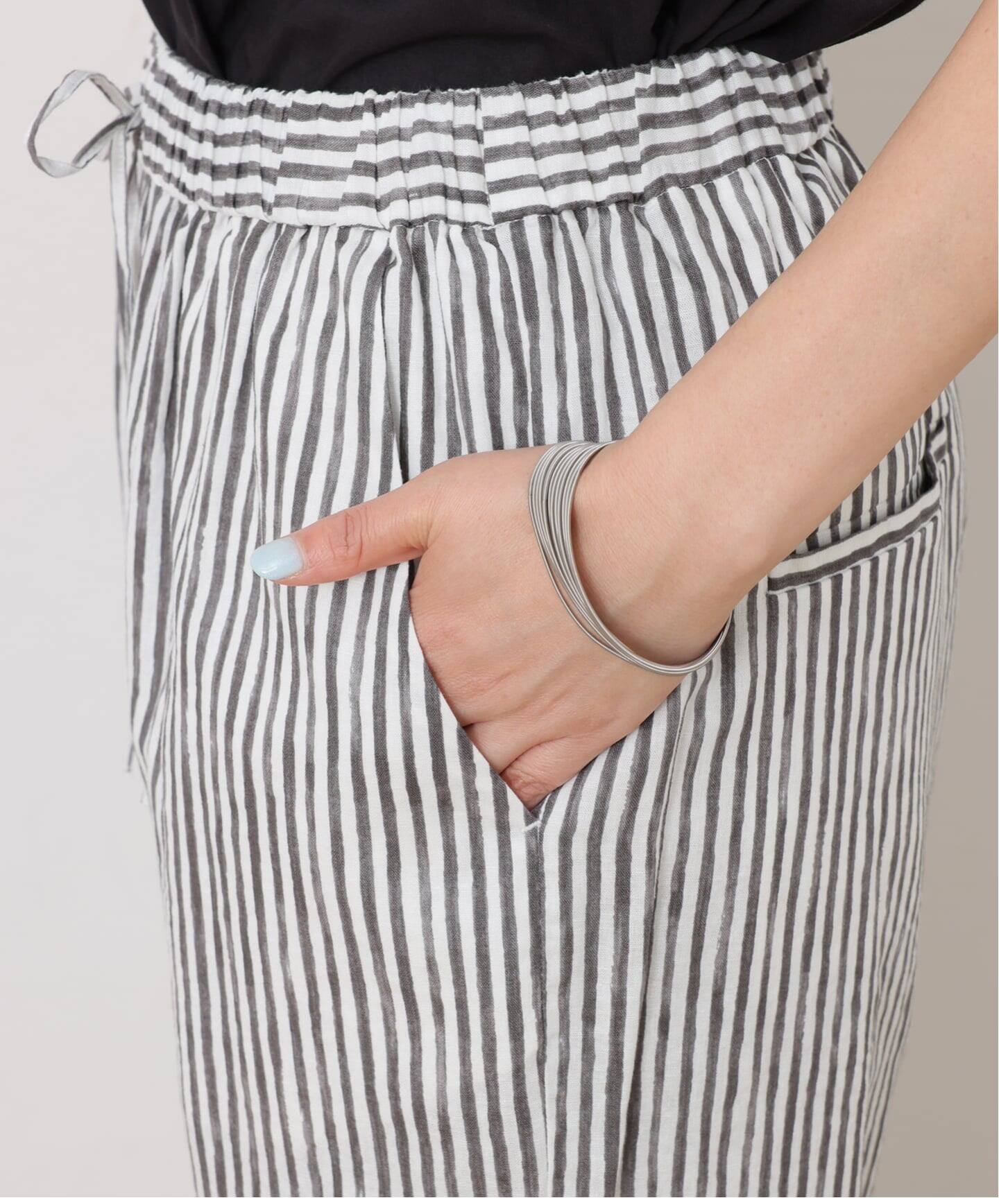 予約》CLストライプ イージーテーパーパンツ（その他パンツ）｜journal