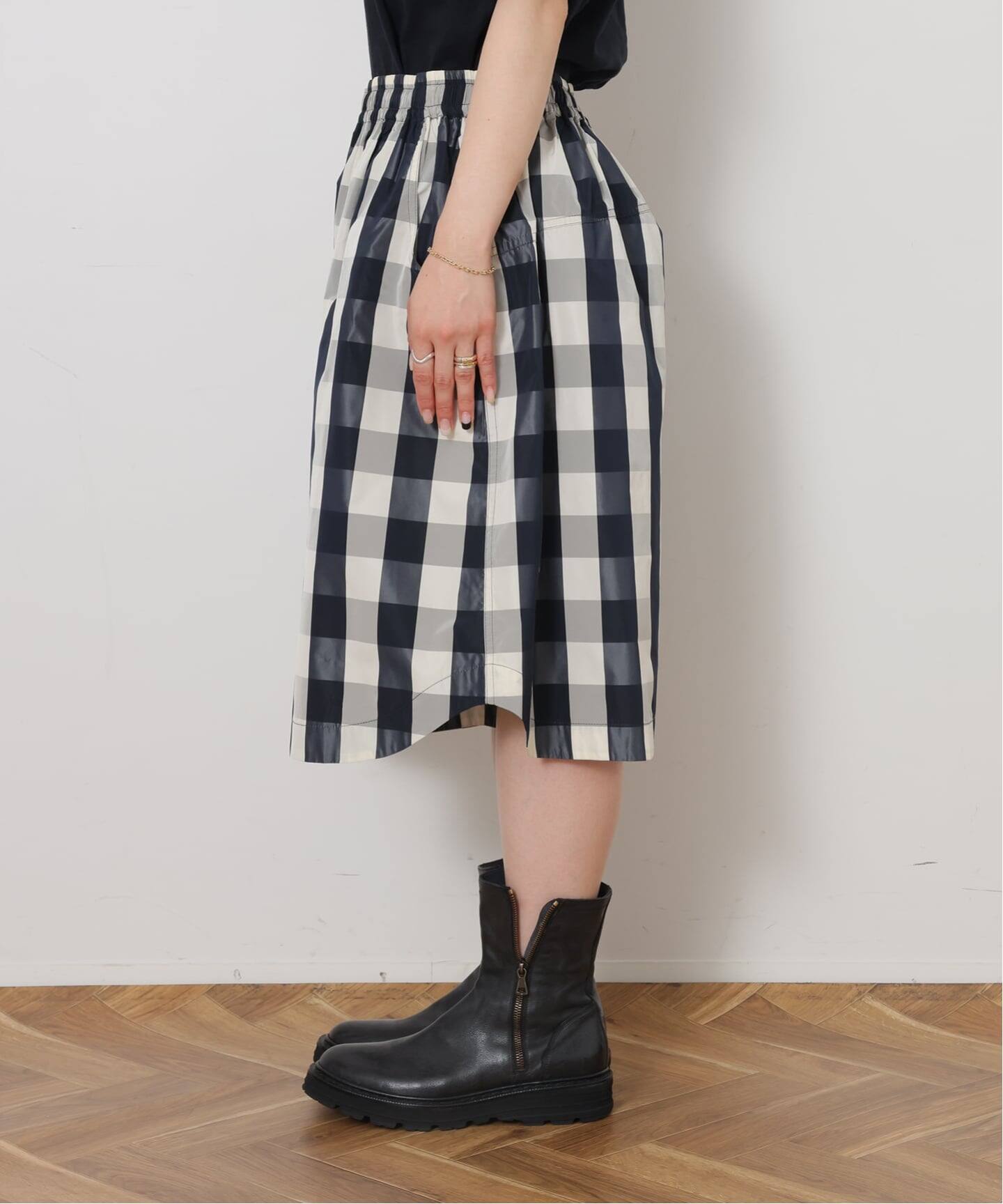 【jornal standard luxe】タフタチェックギャザーハーフパンツ タフタチェックギャザーハーフパンツ（ショート・ハーフパンツ
