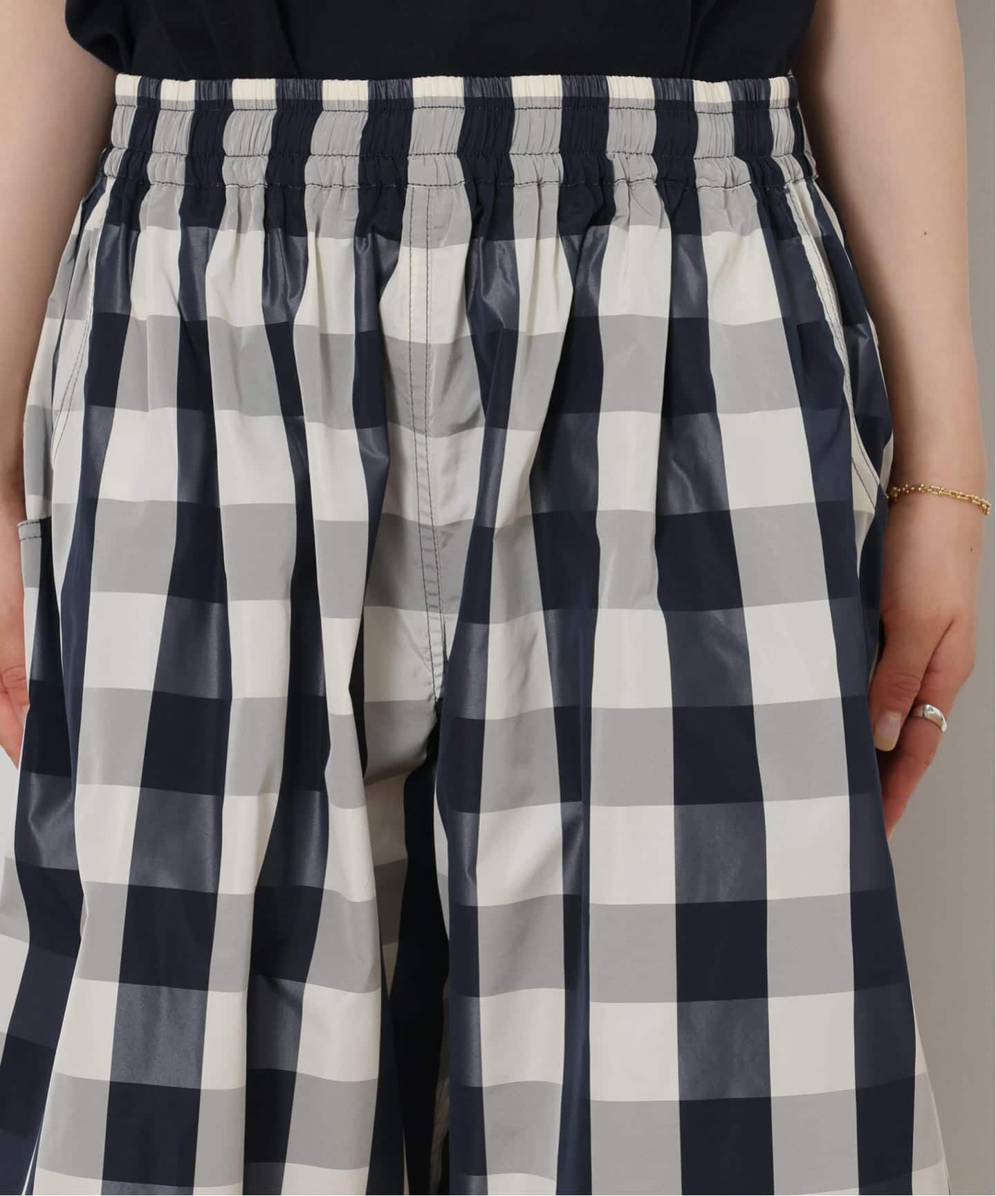 【jornal standard luxe】タフタチェックギャザーハーフパンツ タフタチェックギャザーハーフパンツ（ショート・ハーフパンツ