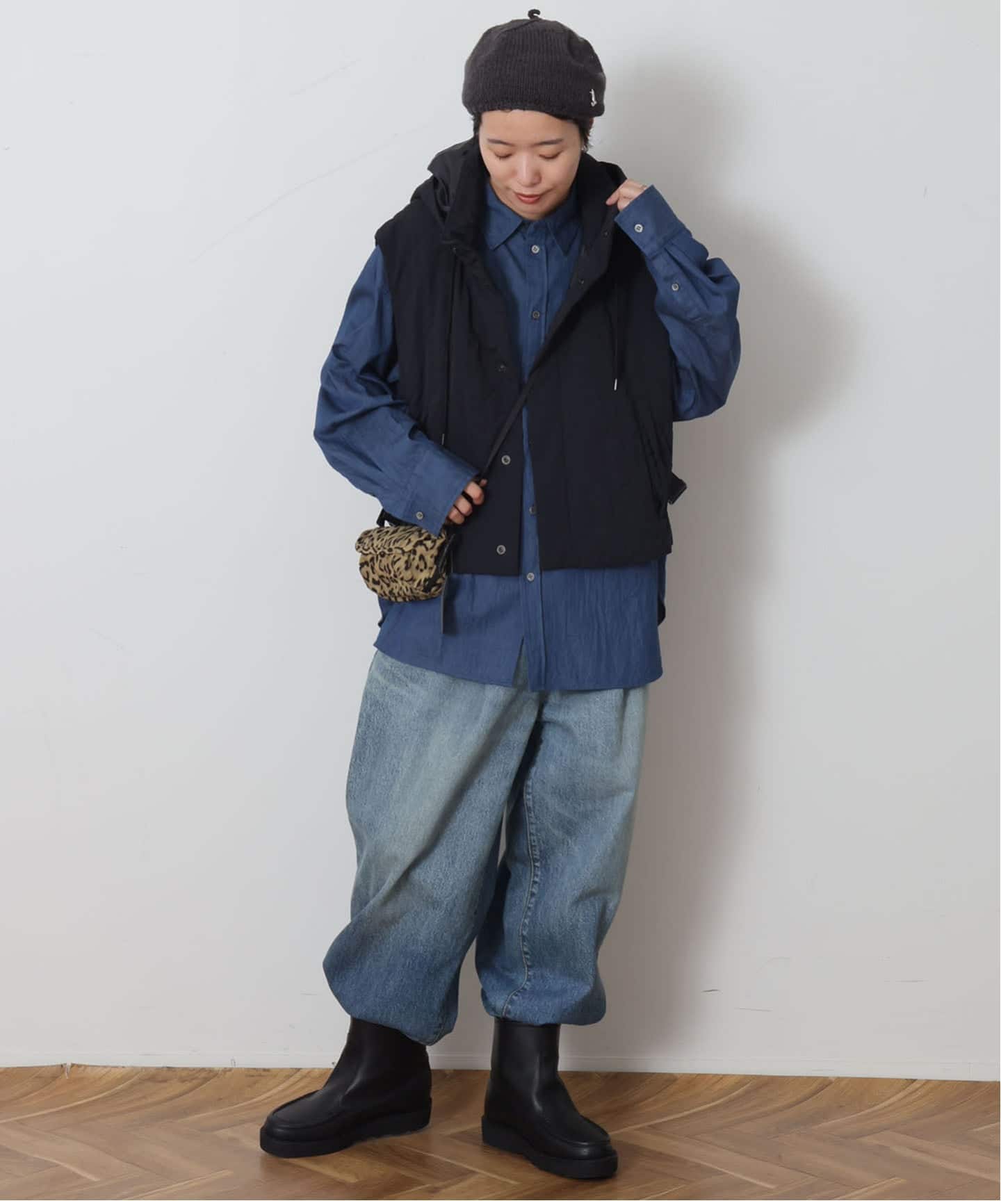 予約》13OZデニム タックラウンドパンツ（デニムパンツ・ジーンズ