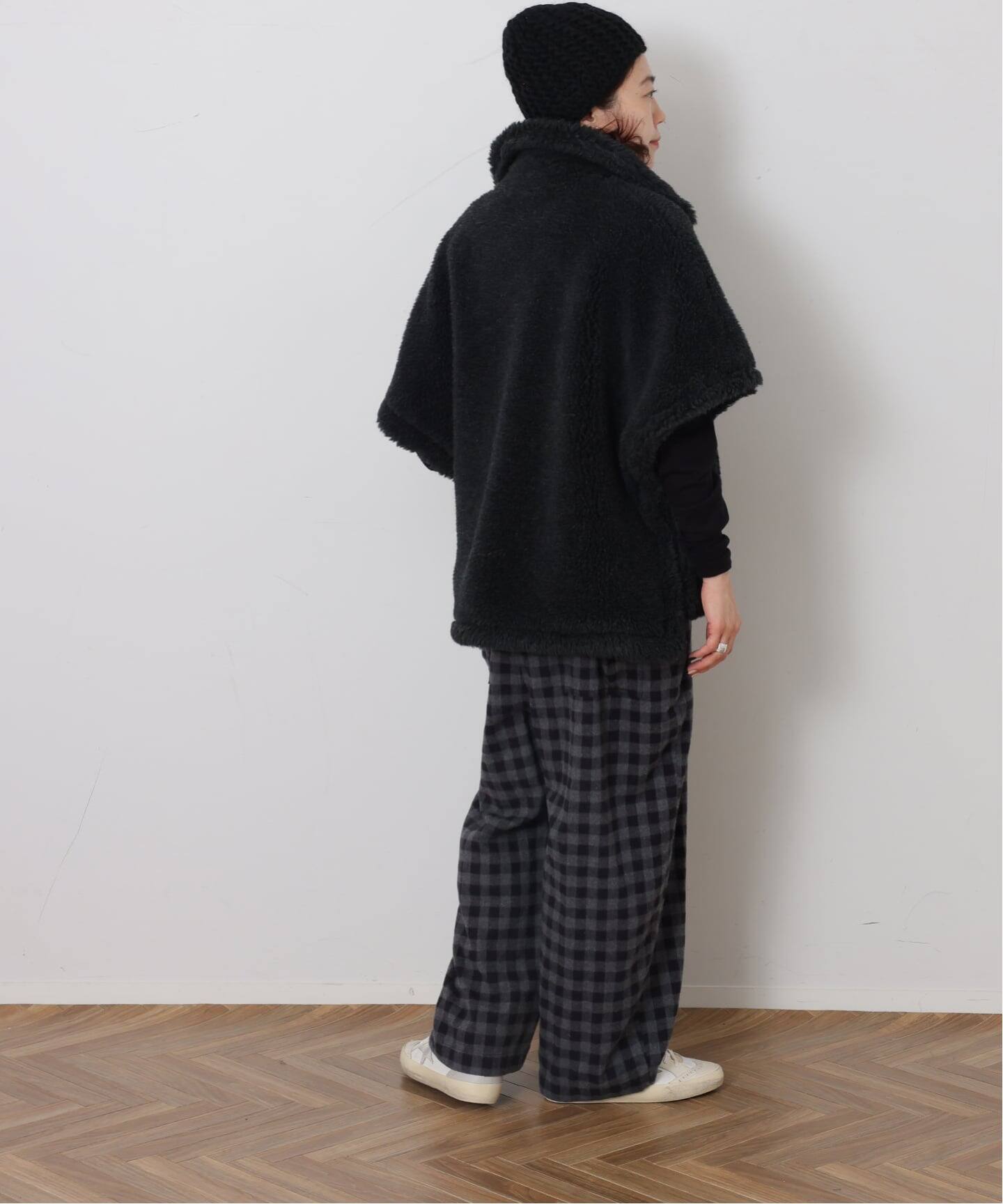 シャギーチェック フィッシャーオーバーオール（サロペット