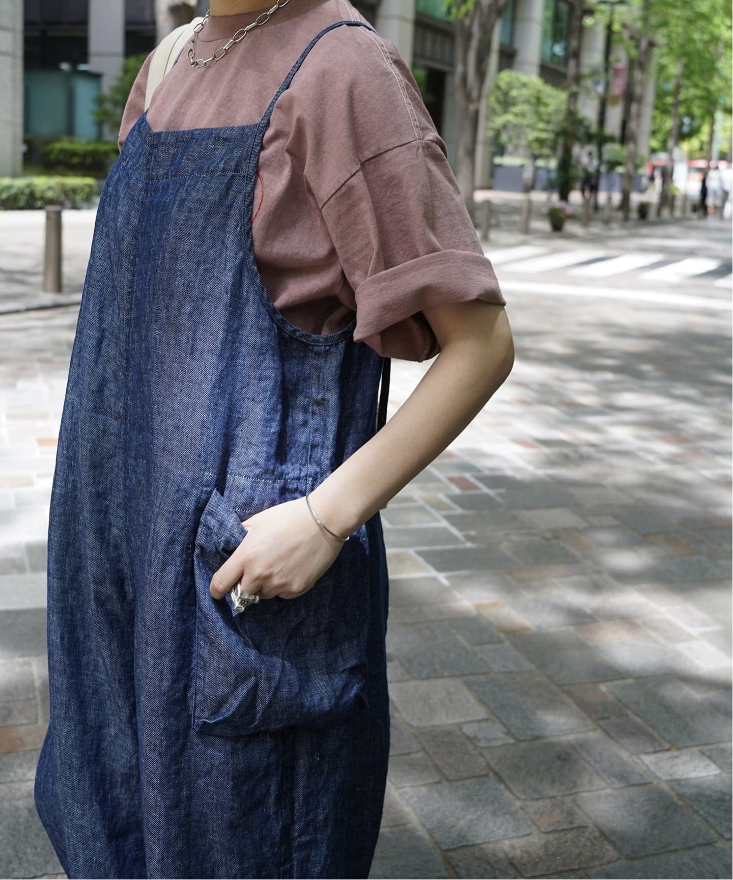 JOURNAL STANDARD デニム サロペット リネンデニム サロペット（サロペット／オーバーオール）｜journal