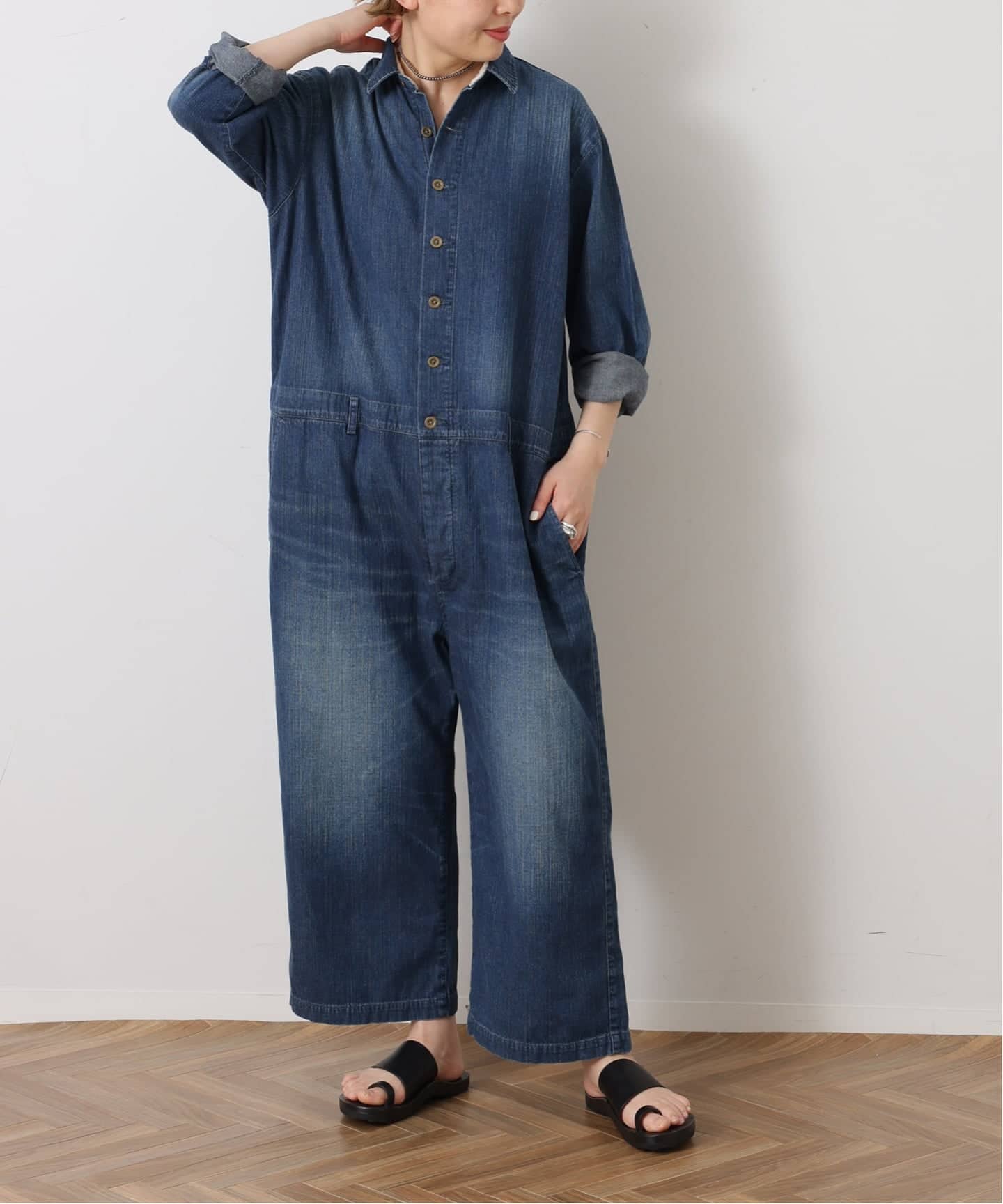 8OZデニムテーパーオールインワン（つなぎ／オールインワン）｜journal