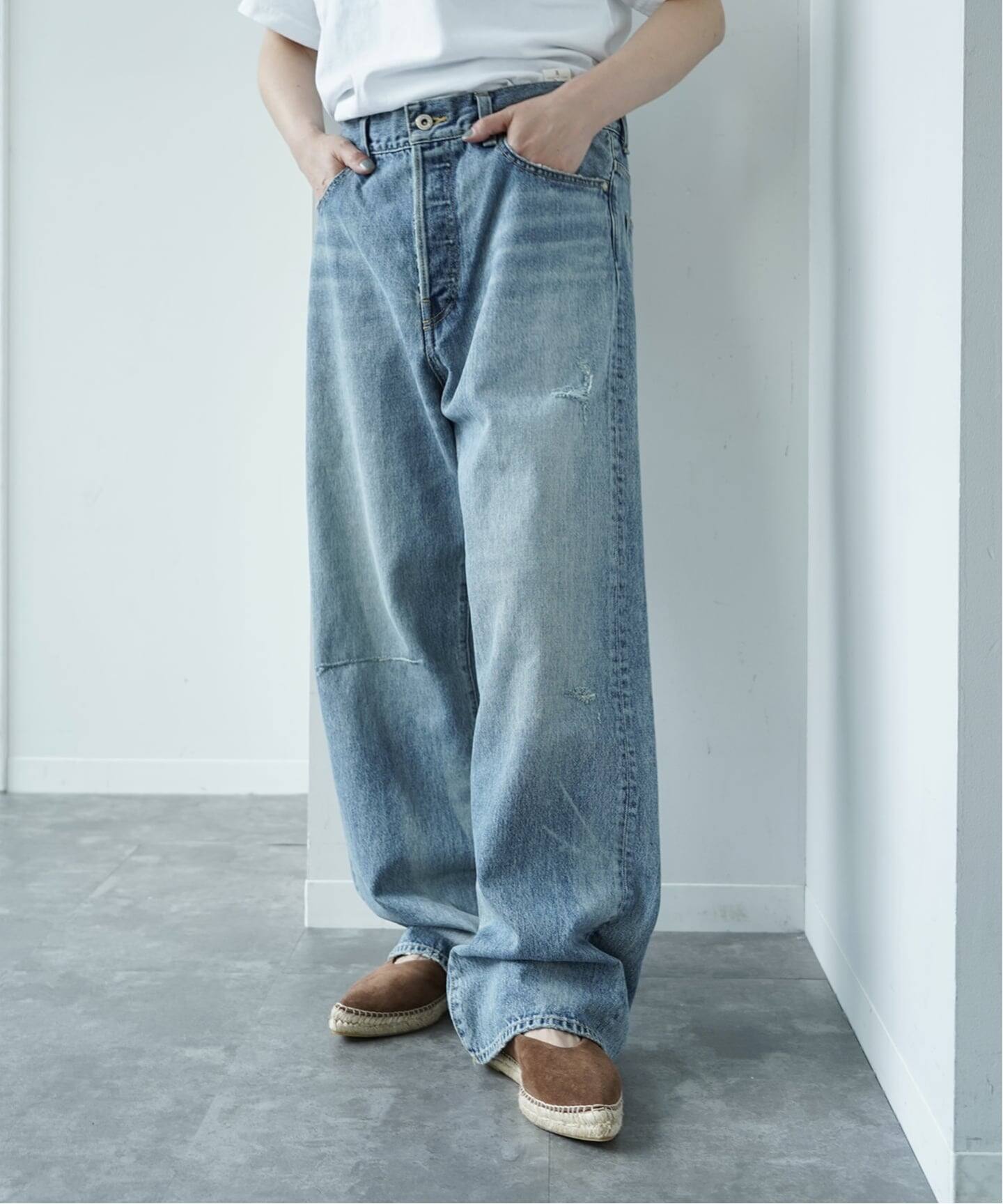 13OZ クラッシュダメージデニム（デニムパンツ・ジーンズ）｜journal 