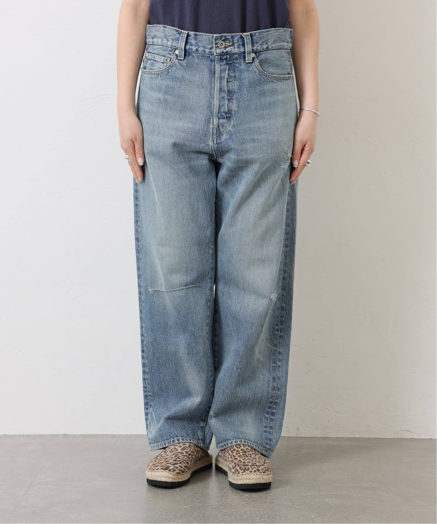 13OZ クラッシュダメージデニム（デニムパンツ・ジーンズ）｜journal