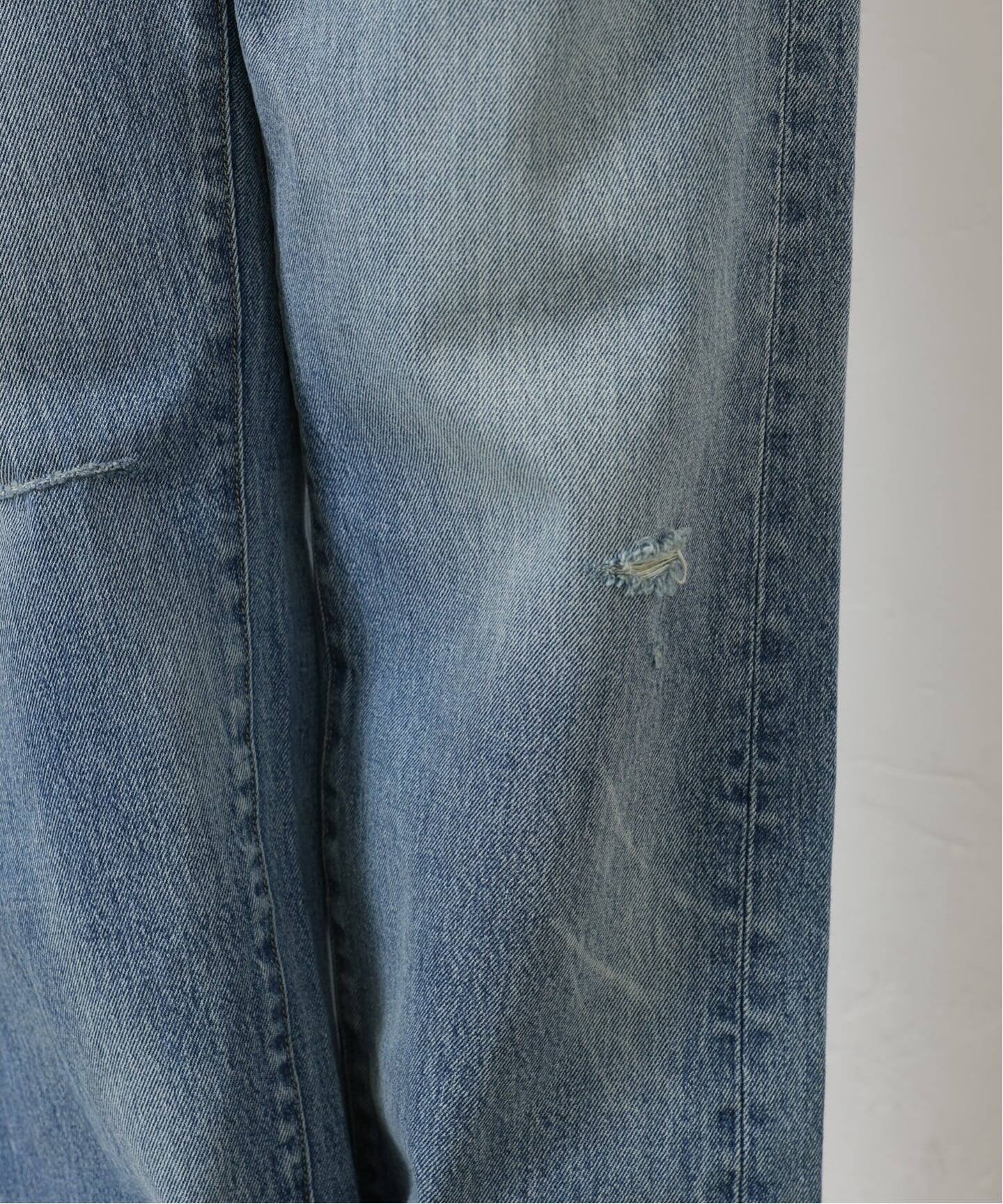 予約》13OZ クラッシュダメージデニム(デニムパンツ・ジーンズ 予約》13OZ クラッシュダメージデニム(デニムパンツ・ジーンズ