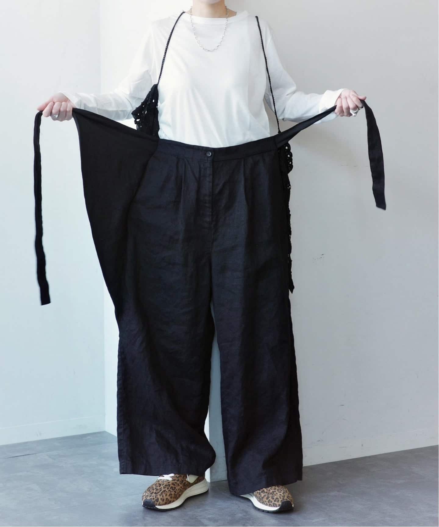 フレンチリネンツイル ラップパンツ（その他パンツ）｜journal
