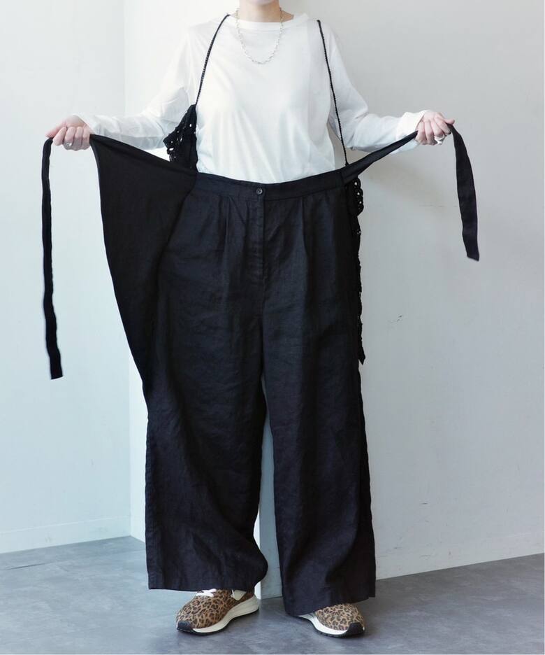 フレンチリネンツイル ラップパンツ（その他パンツ）｜journal 
