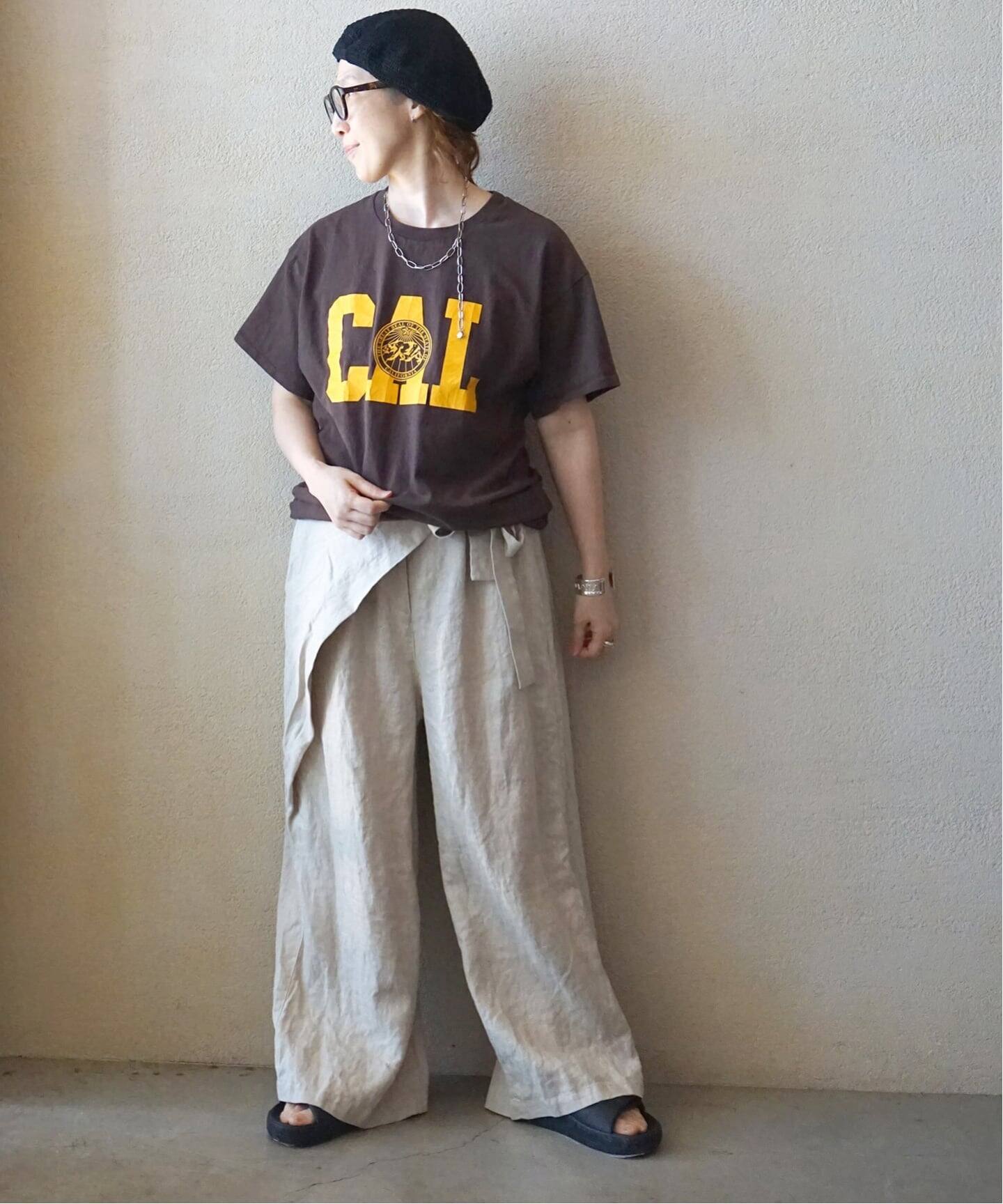 フレンチリネンツイル ラップパンツ（その他パンツ）｜journal