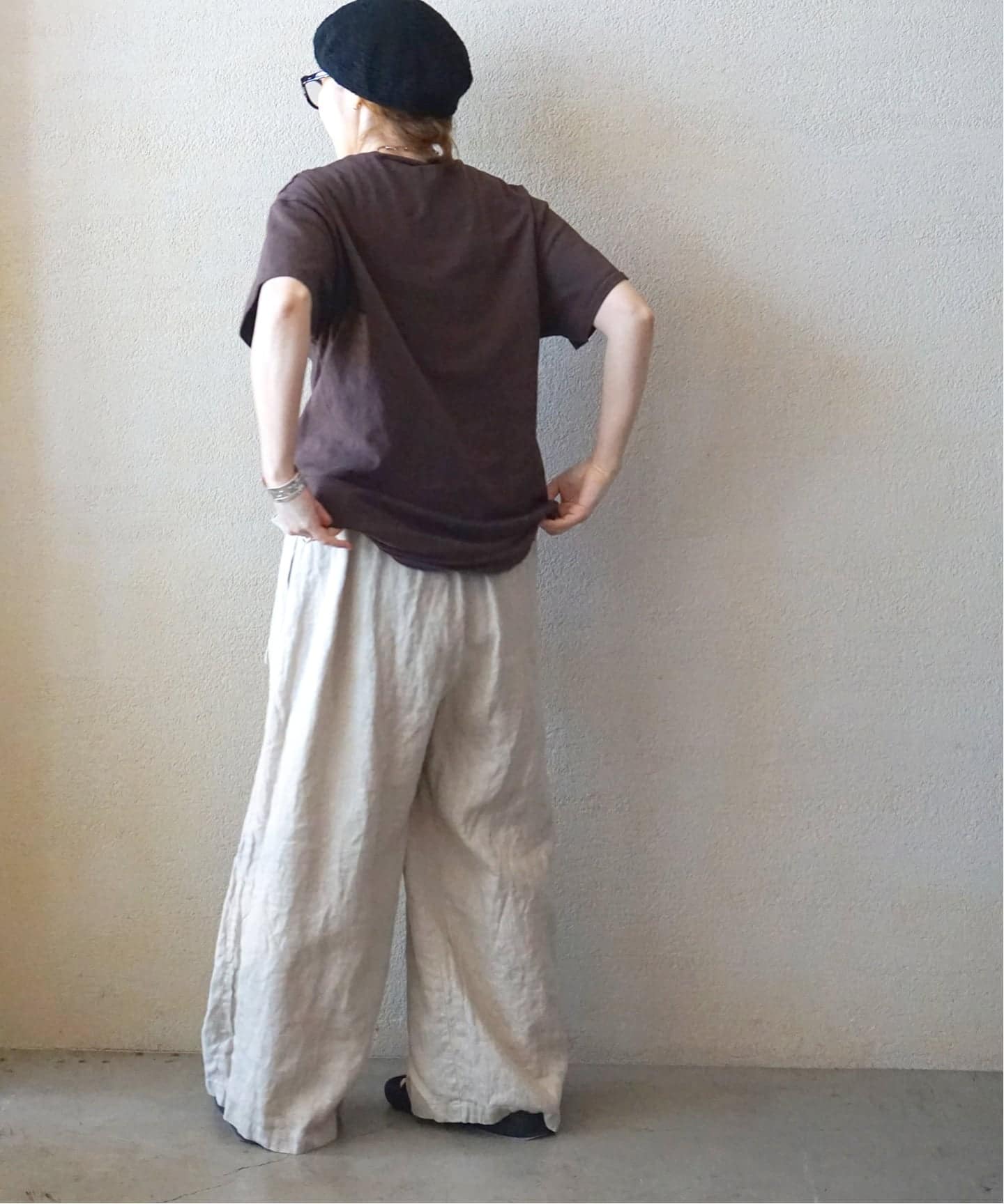 フレンチリネンツイル ラップパンツ（その他パンツ）｜journal