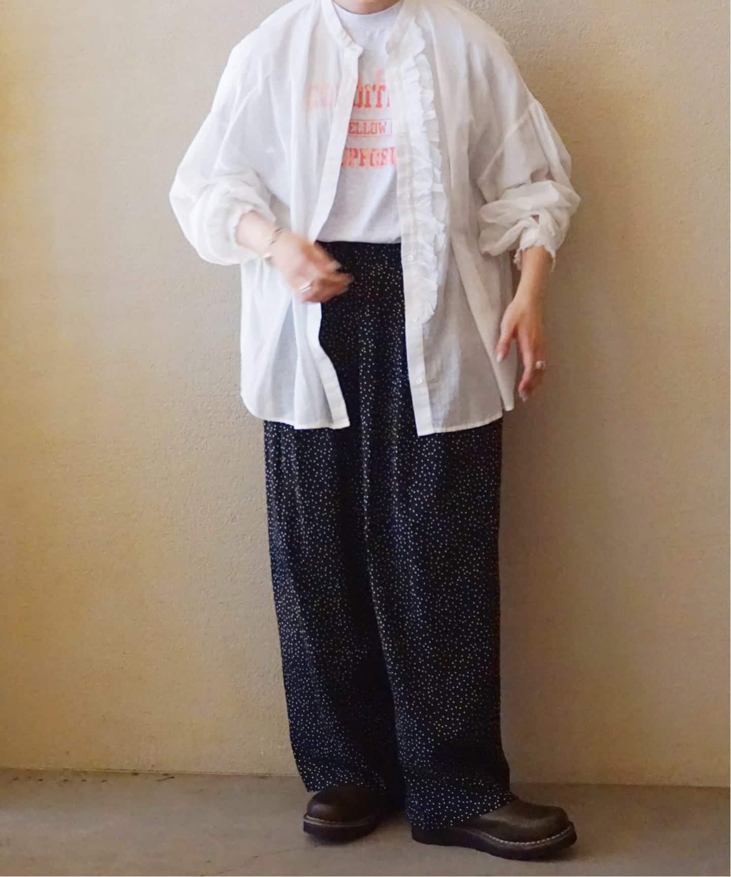 ドットプリントフロントタックパンツ（その他パンツ）｜journal