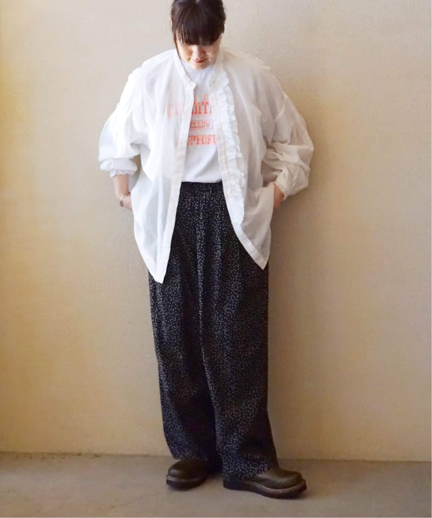 ドットプリントフロントタックパンツ（その他パンツ）｜journal