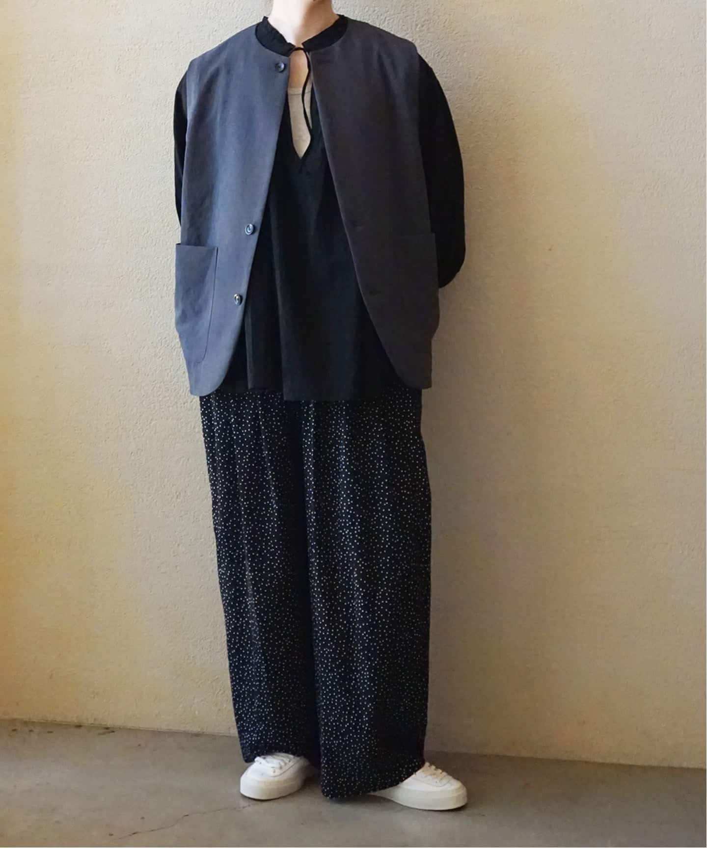 ドットプリントフロントタックパンツ（その他パンツ）｜journal