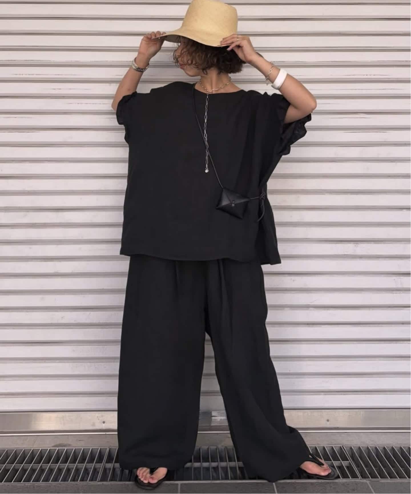 リネンtuck easy パンツ（その他パンツ）｜journal standard luxe
