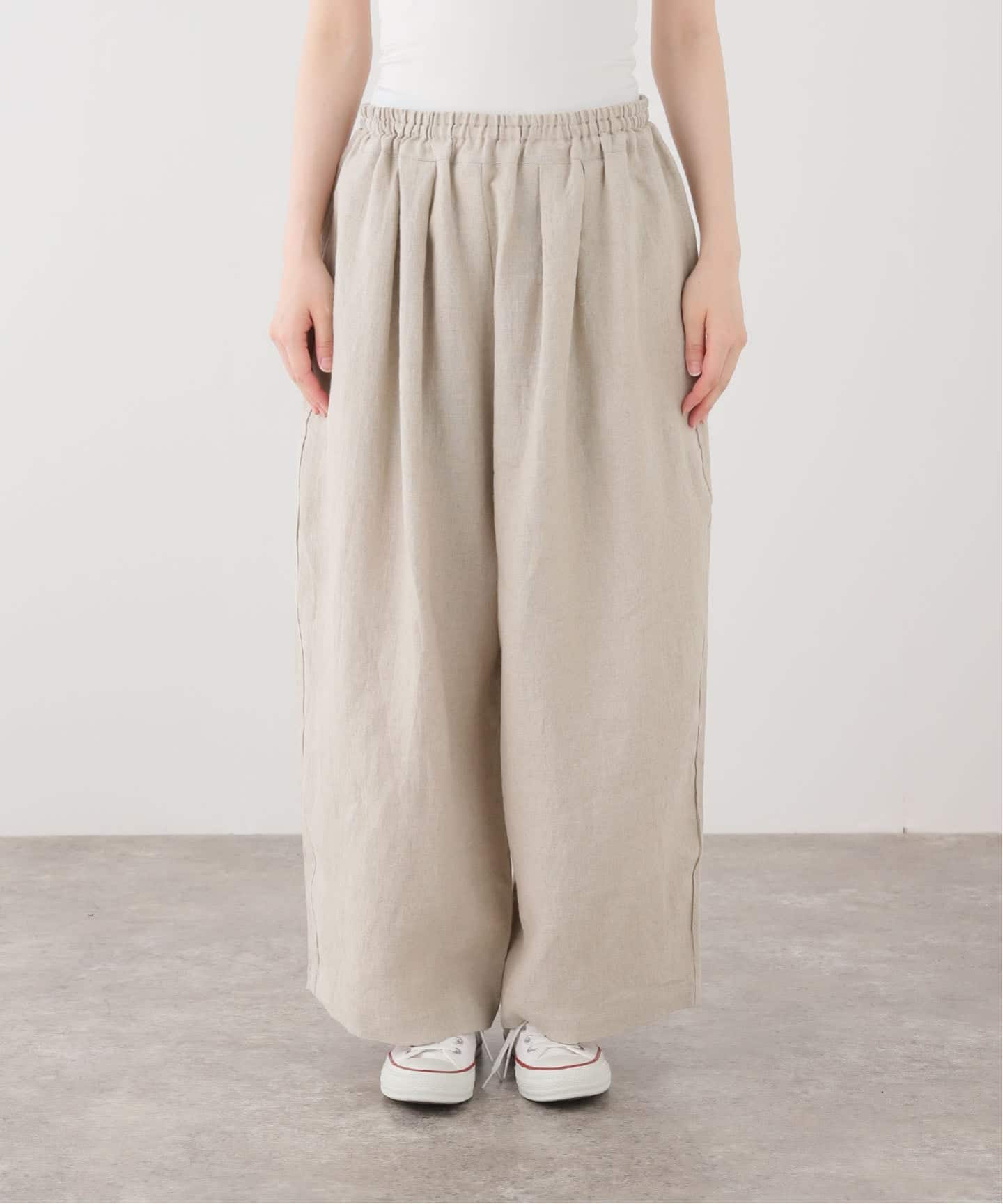 リネンtuck easy パンツ（その他パンツ）｜journal standard luxe