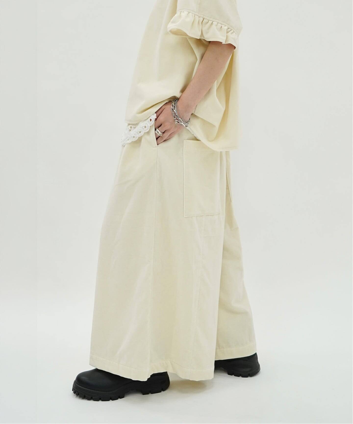 ベロア tuck easy wideパンツ（その他パンツ）｜journal standard luxe 