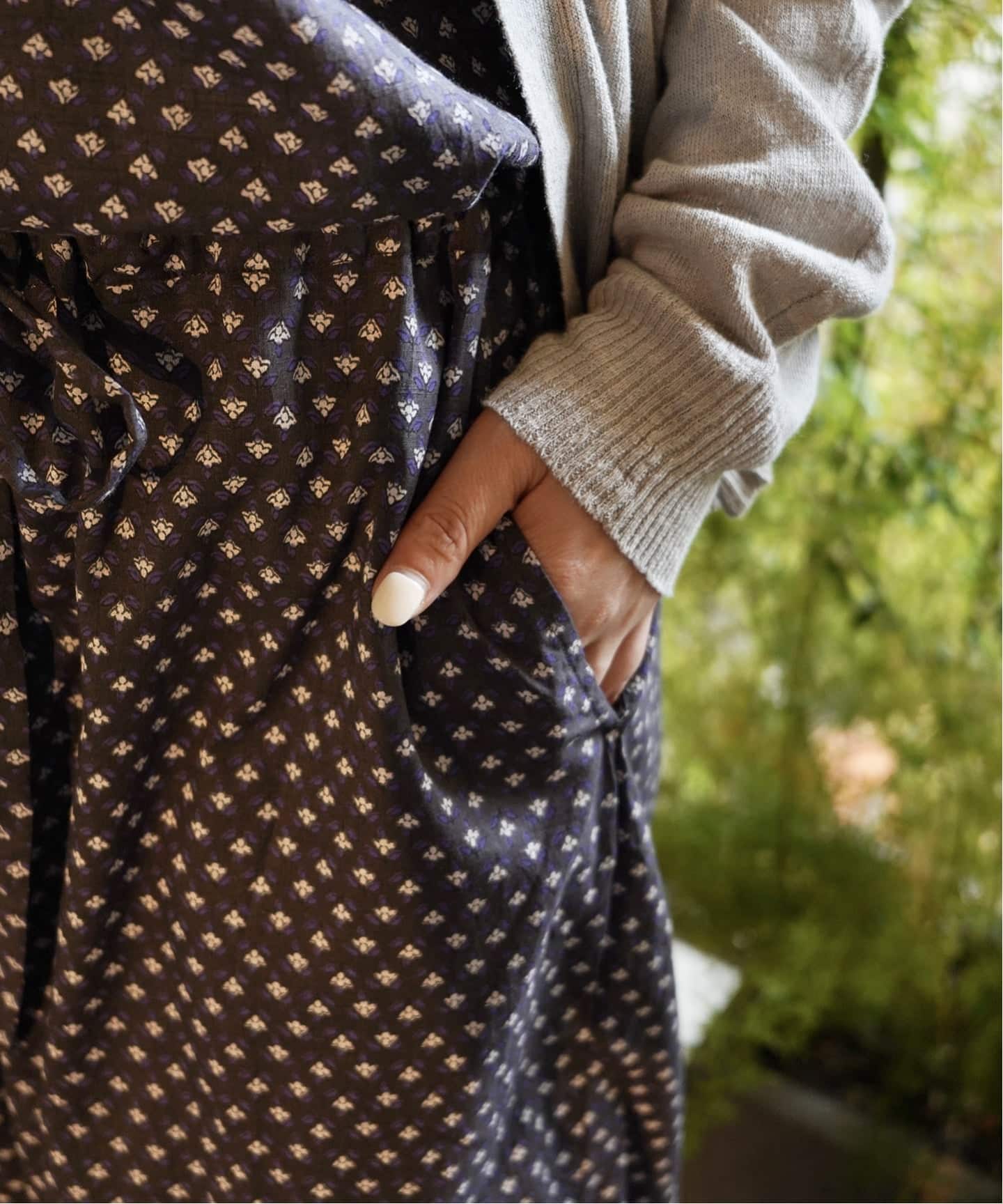 SOIL】 FLOWER PRINT NO/SL OVERALLS（つなぎ／オールインワン
