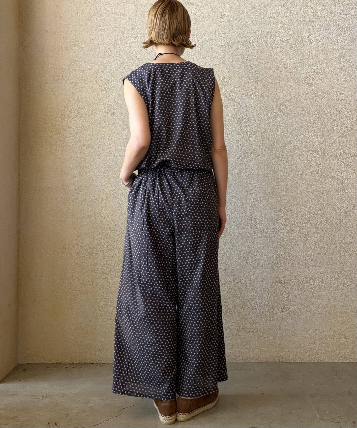 ジャーナルスタンダードラックス　別注　ソイルSOIL 花柄　オールインワン SOIL】 FLOWER PRINT NO/SL OVERALLS（つなぎ／オールインワン