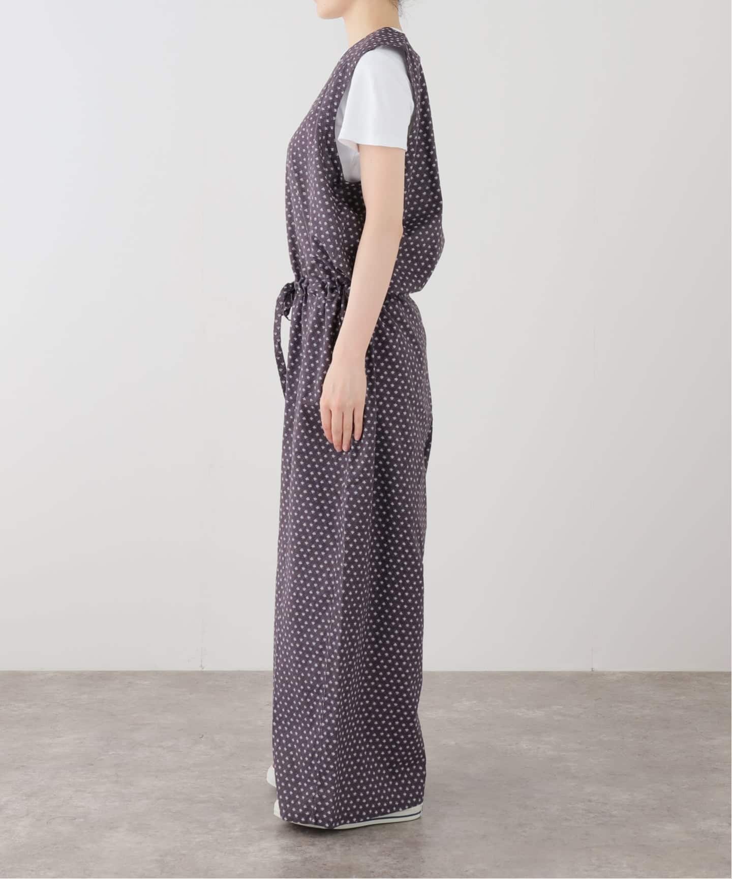SOIL】 FLOWER PRINT NO/SL OVERALLS（つなぎ／オールインワン