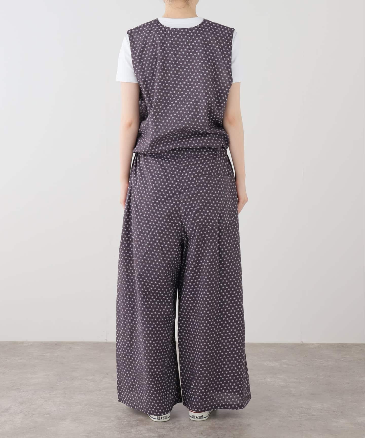 美品 soil フラワー プリント　オーバーオール　オールインワン SOIL】 FLOWER PRINT NO/SL OVERALLS（つなぎ／オールインワン