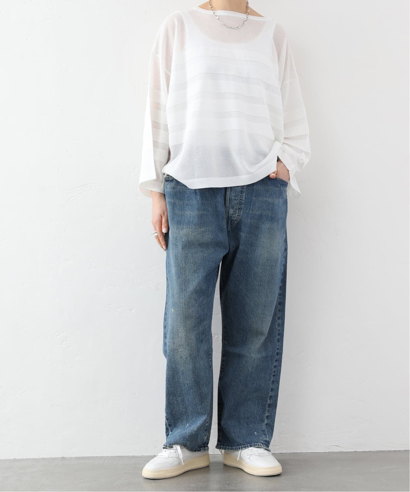 chimala】 for luxe ADJASTABLE WIDE TAPERED（045）（デニムパンツ