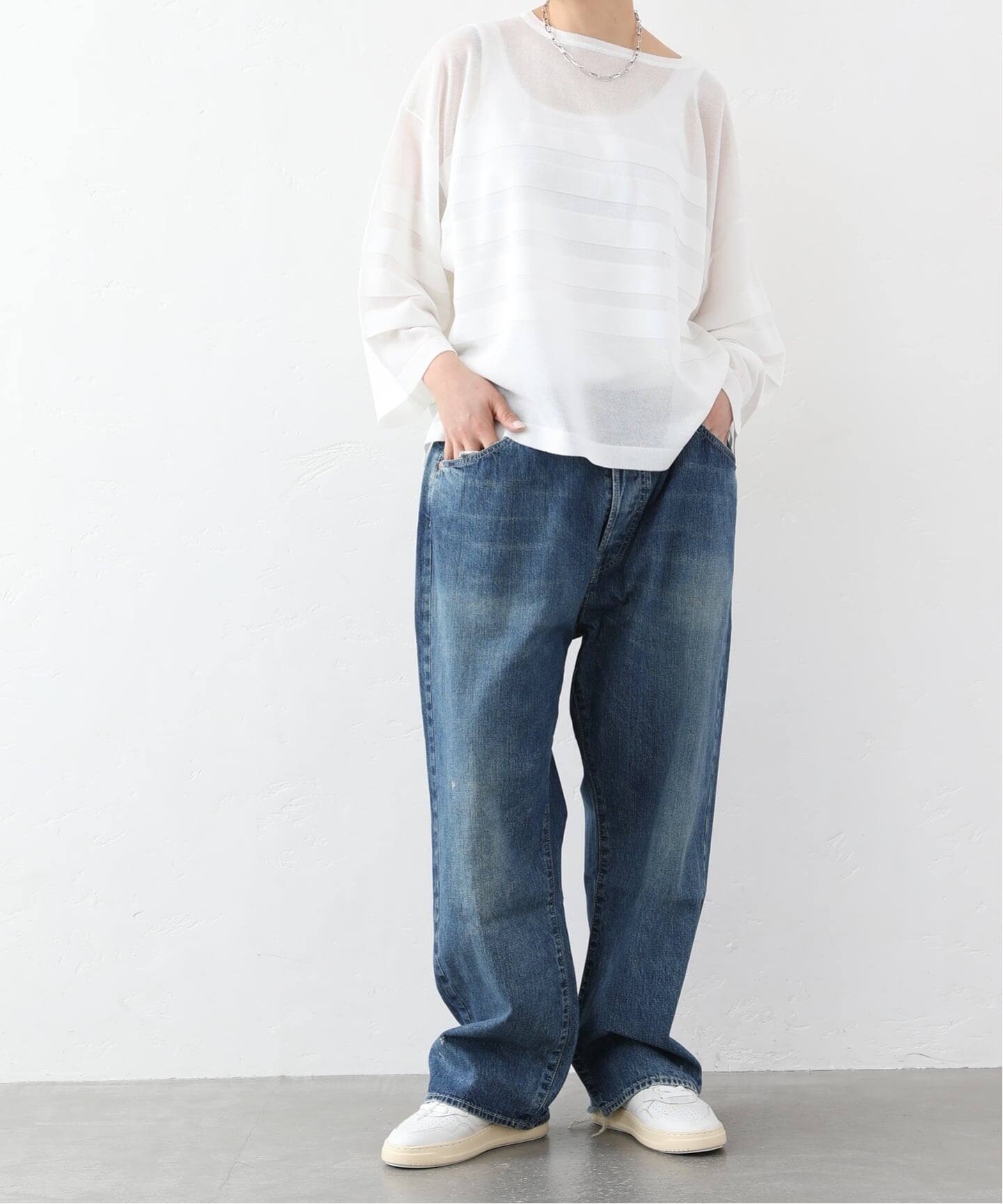chimala】 for luxe ADJASTABLE WIDE TAPERED（045）（デニムパンツ