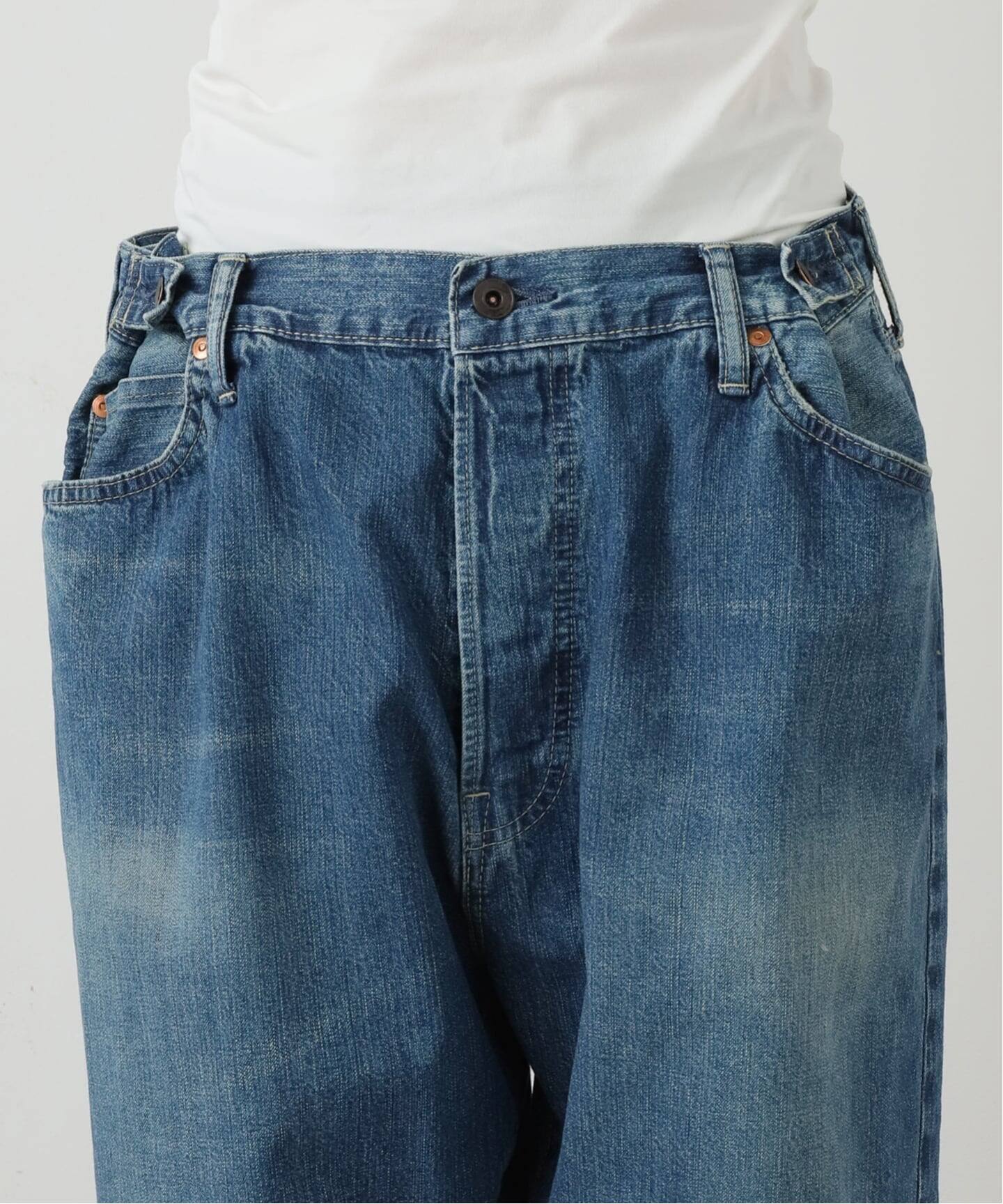 chimala】 for luxe ADJASTABLE WIDE TAPERED（045）（デニムパンツ