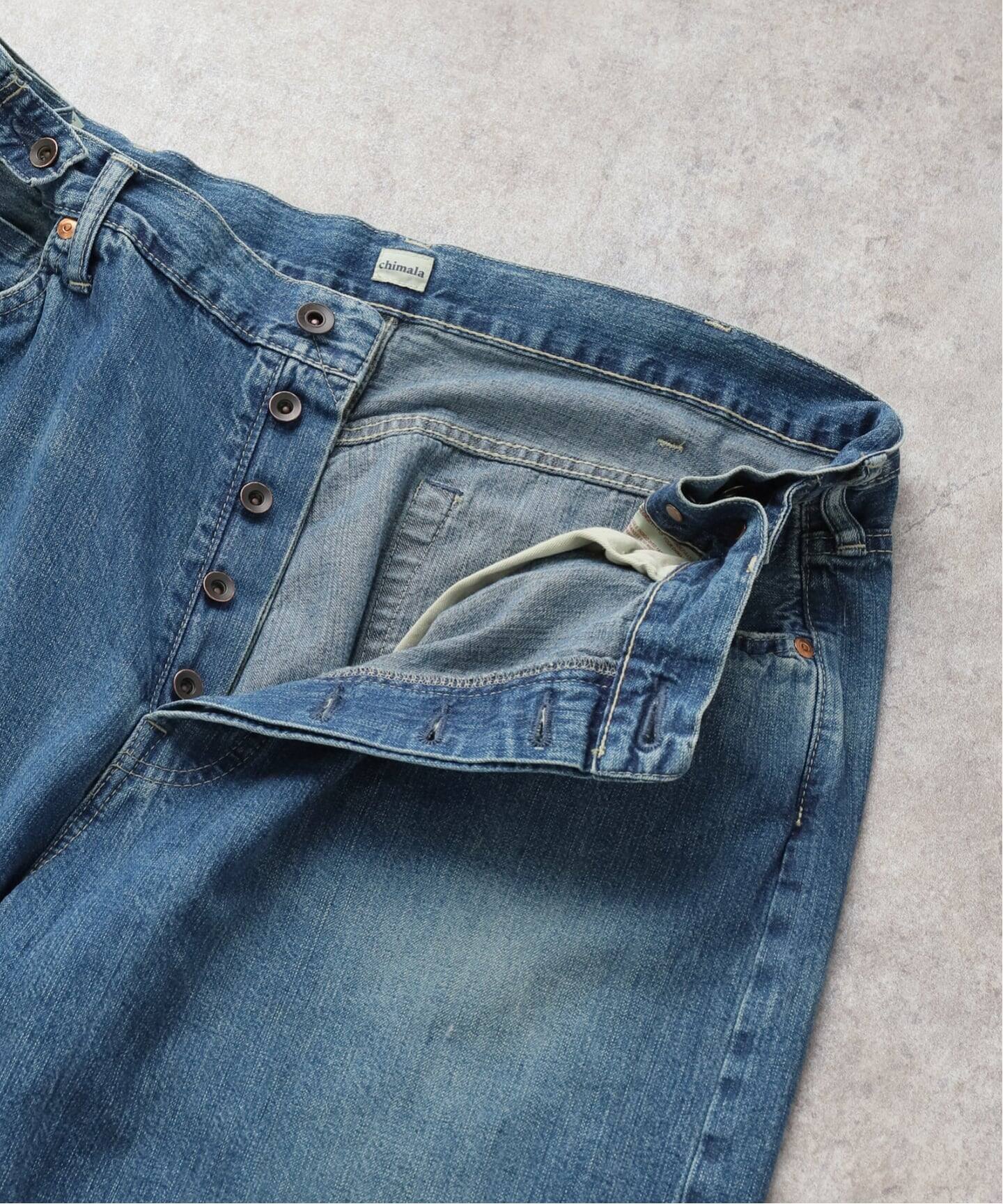 chimala】 for luxe ADJASTABLE WIDE TAPERED（045）（デニムパンツ