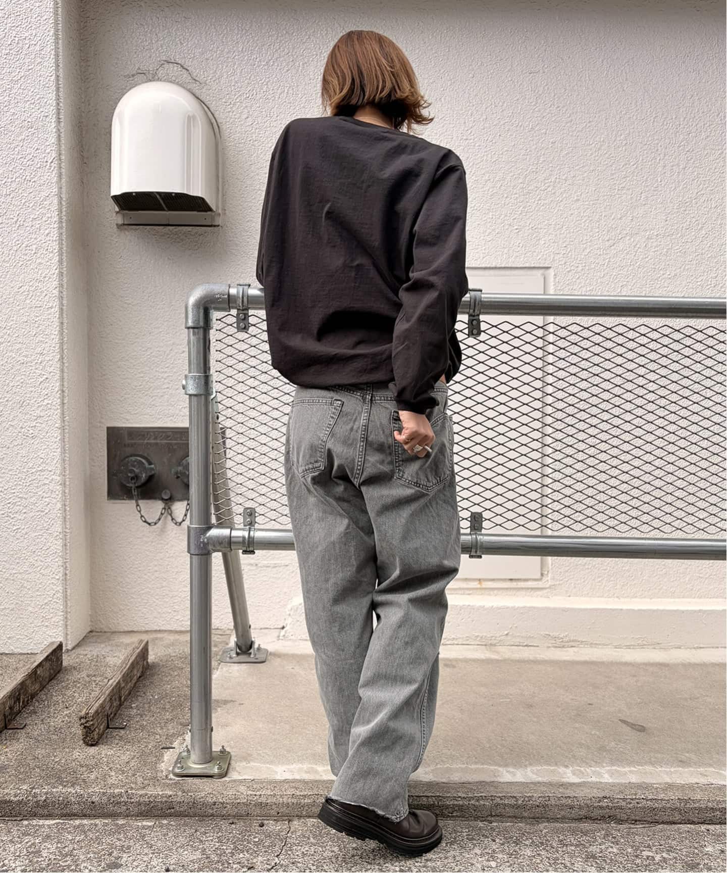 chimala】for luxe ADJASTABLE WIDE TAPERED（002）（デニムパンツ