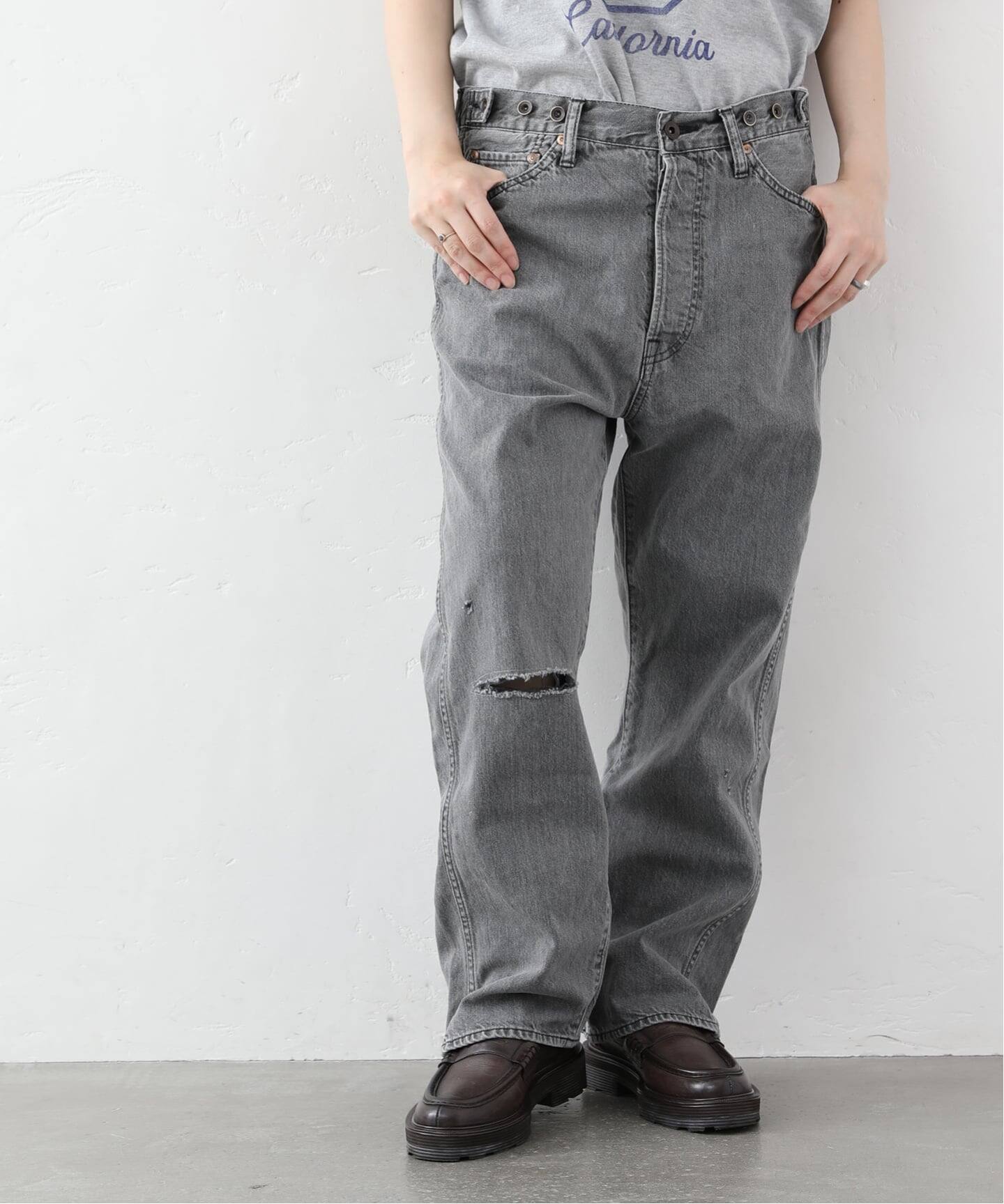 パンツ chimala for luxe ADJASTABLE WIDE TAPERED chimala】for luxe ADJASTABLE WIDE TAPERED（002）（デニムパンツ