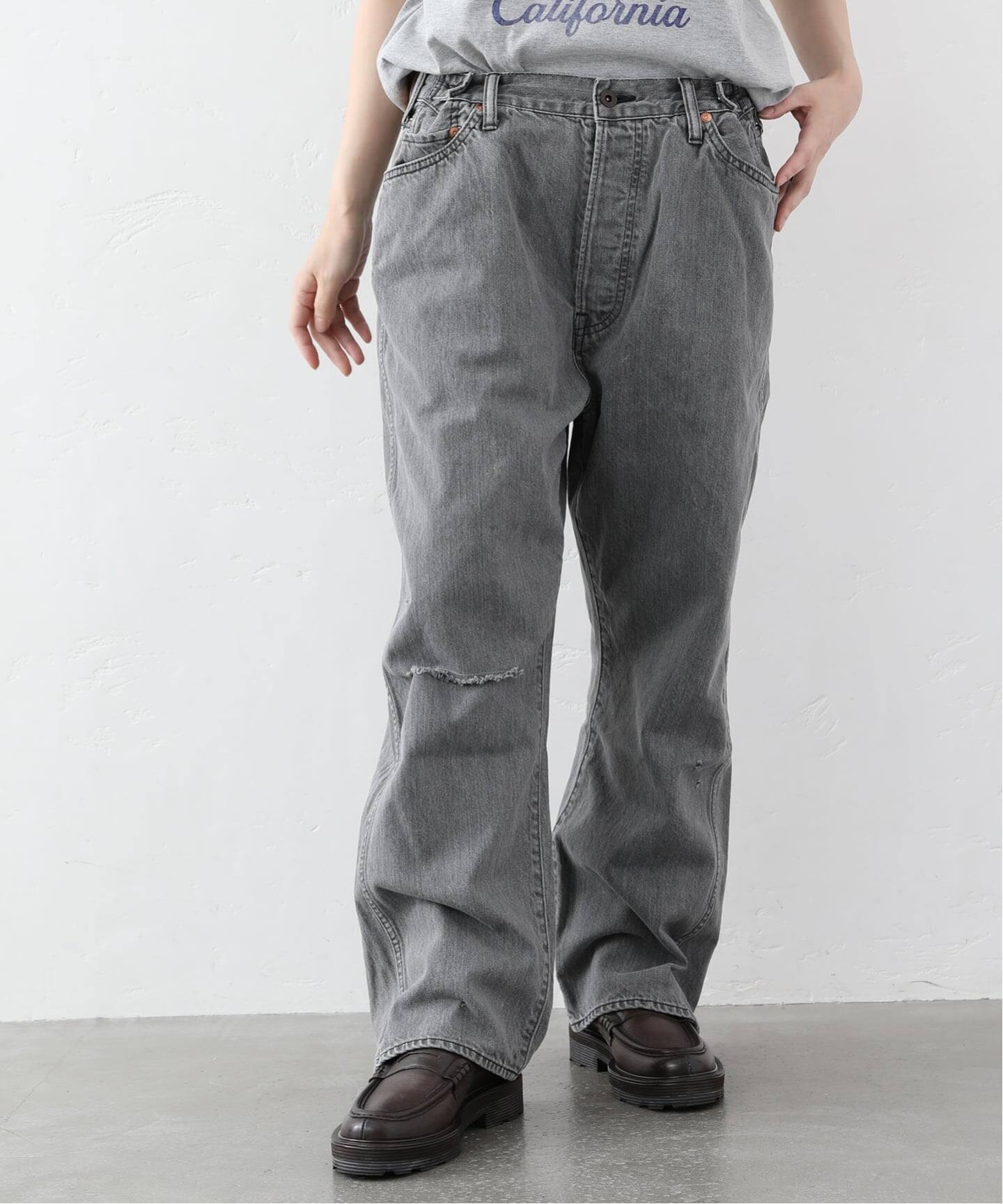 chimala】for luxe ADJASTABLE WIDE TAPERED（002）（デニムパンツ