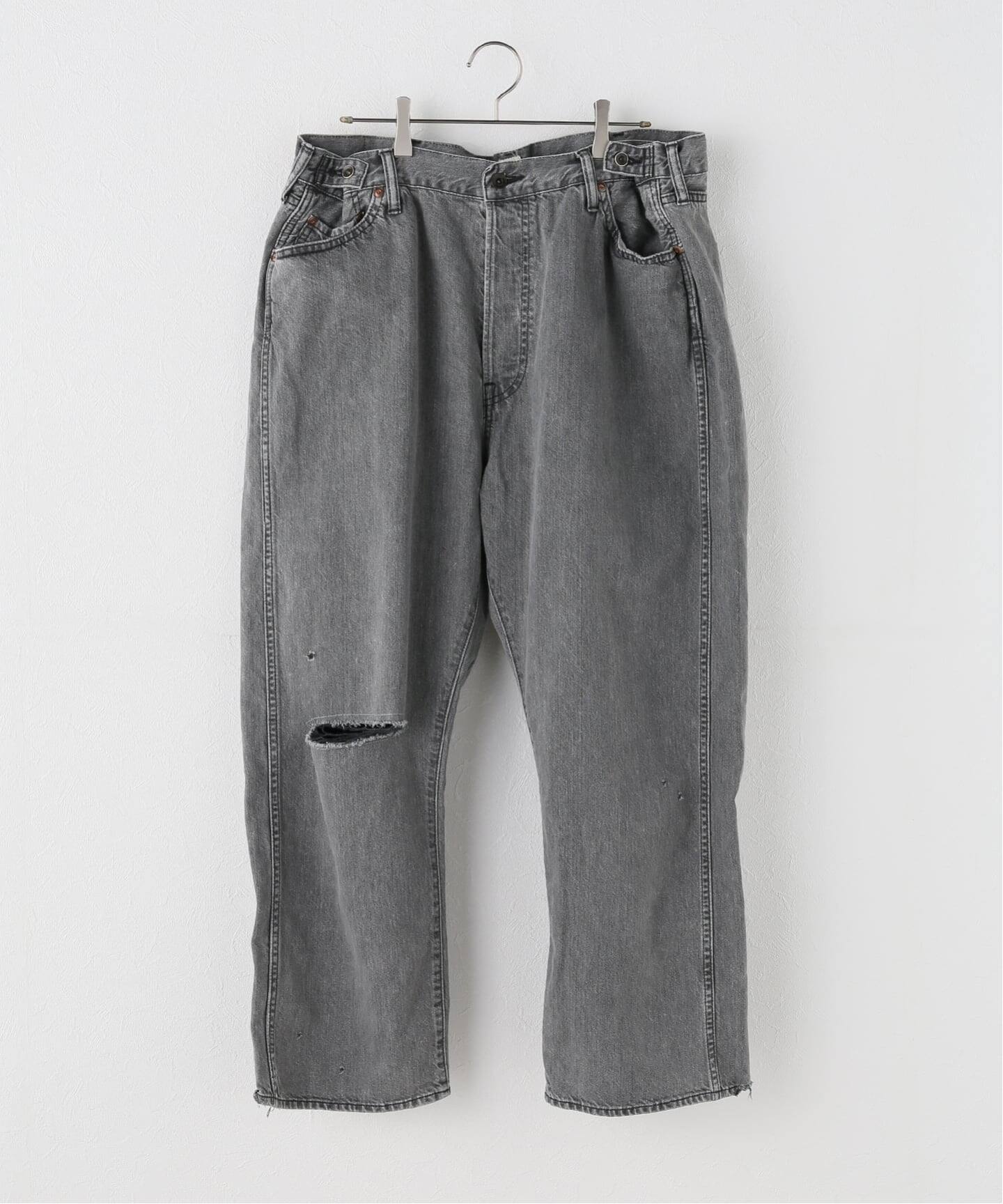 chimala】for luxe ADJASTABLE WIDE TAPERED（002）（デニムパンツ