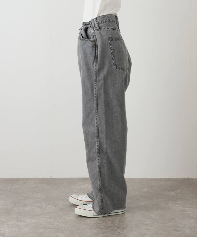 chimala】for luxe ADJASTABLE WIDE TAPERED（002）（デニムパンツ 