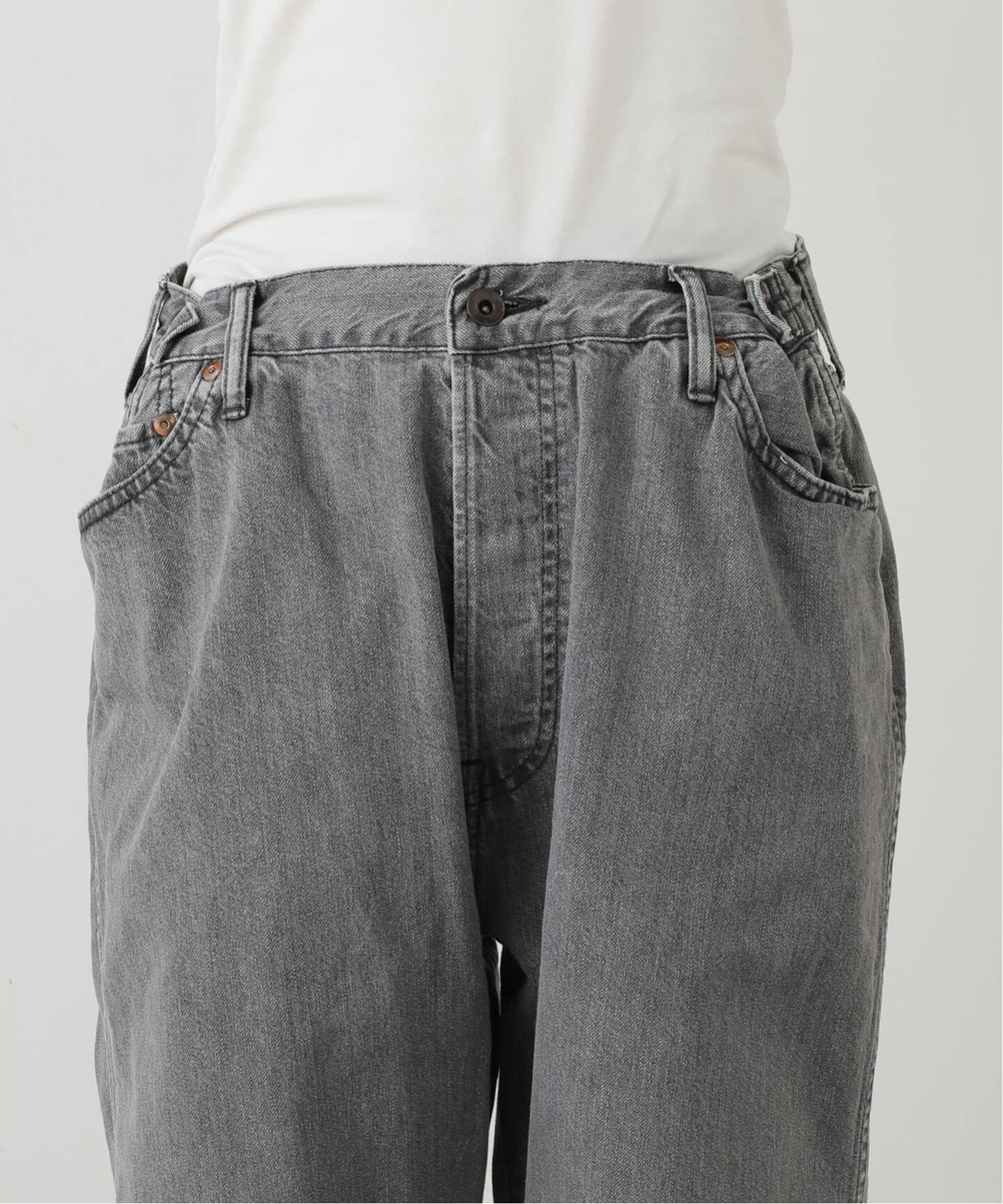chimala】for luxe ADJASTABLE WIDE TAPERED（002）（デニムパンツ